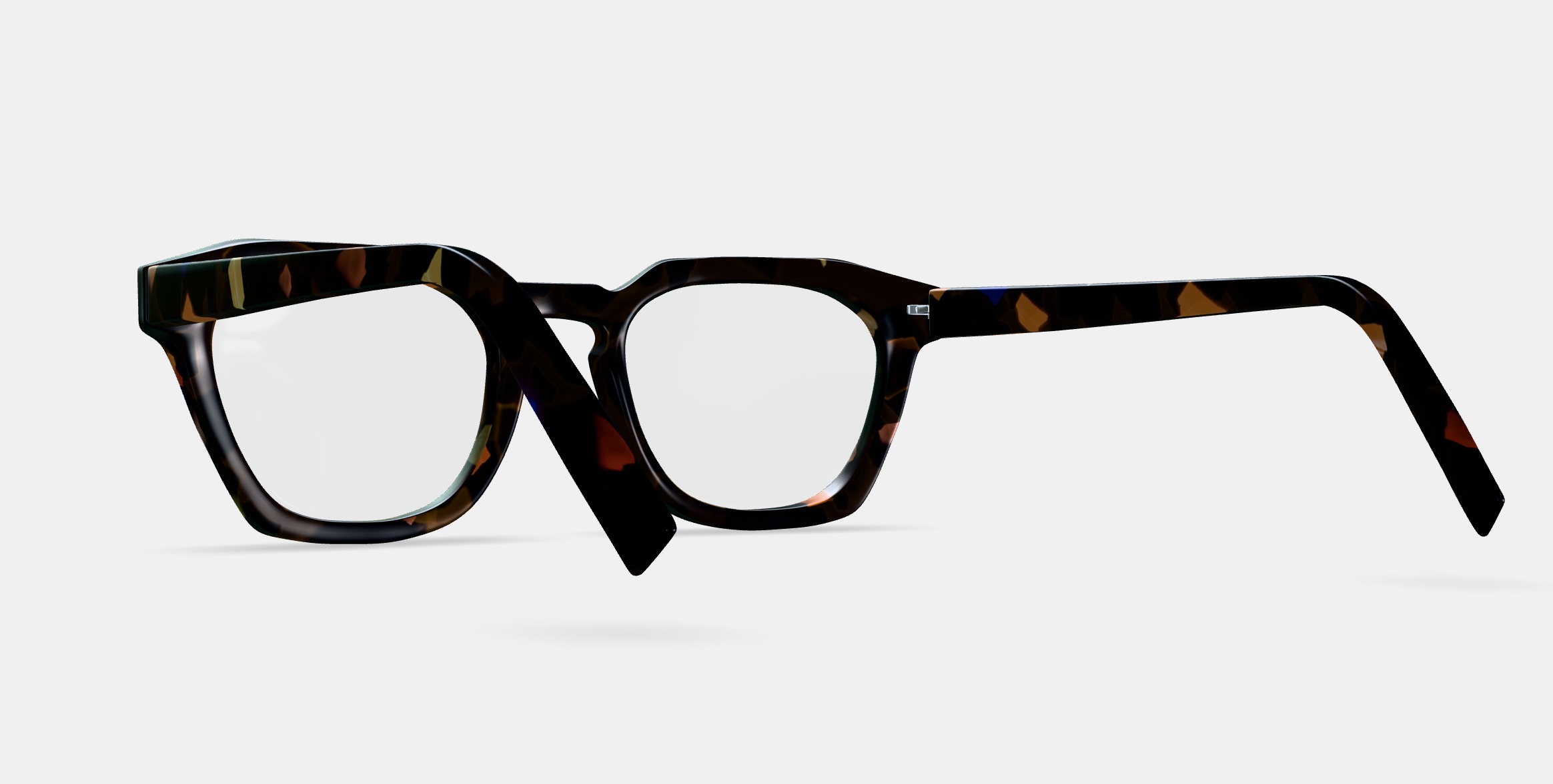 Rufus Eyeglasses in Amalfi Tortoise 3D model_2