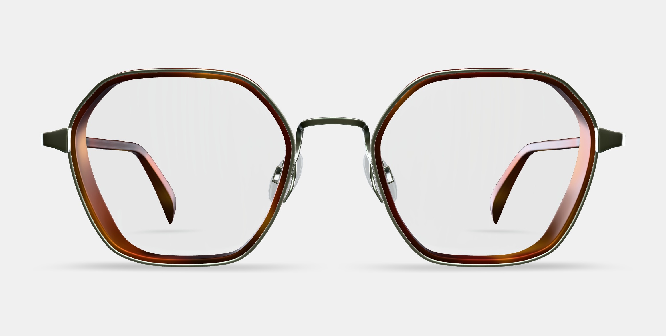 Levins Eyeglasses in Rye Tortoise Matte with Antique Silver 3D model_11