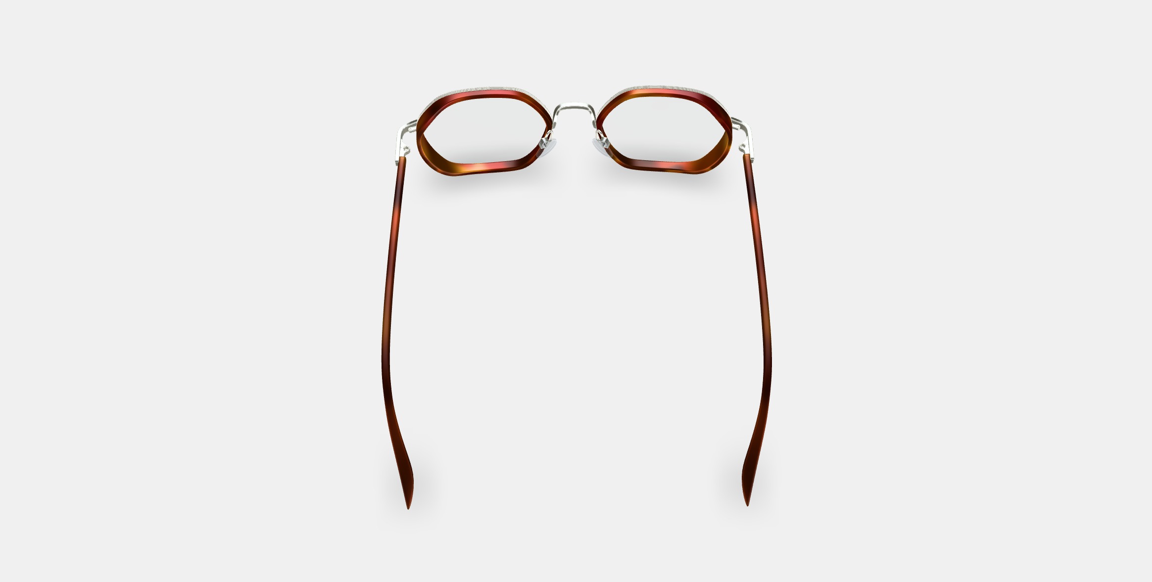 Levins Eyeglasses in Rye Tortoise Matte with Antique Silver 3D model_3