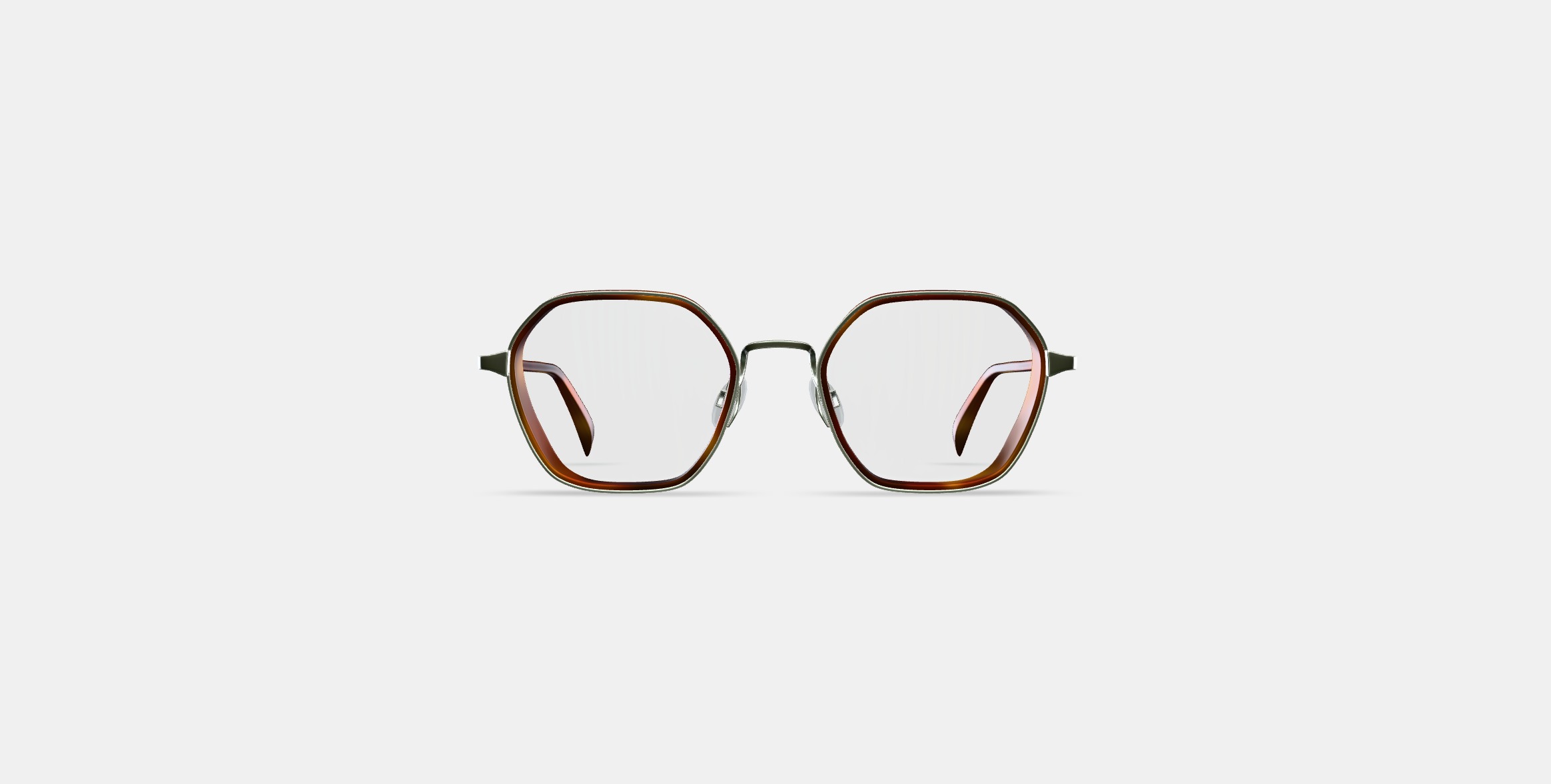 Levins Eyeglasses in Rye Tortoise Matte with Antique Silver 3D model_9