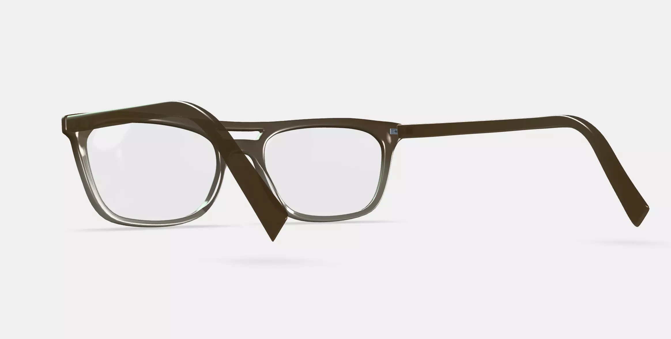 Benicio Eyeglasses in Sage Leaf Fade 3D model