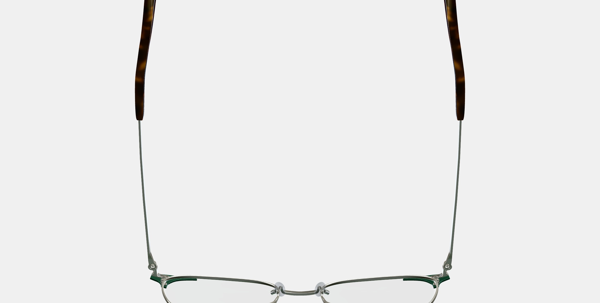 Heyward Eyeglasses in Antique Silver with Pine 3D model_8