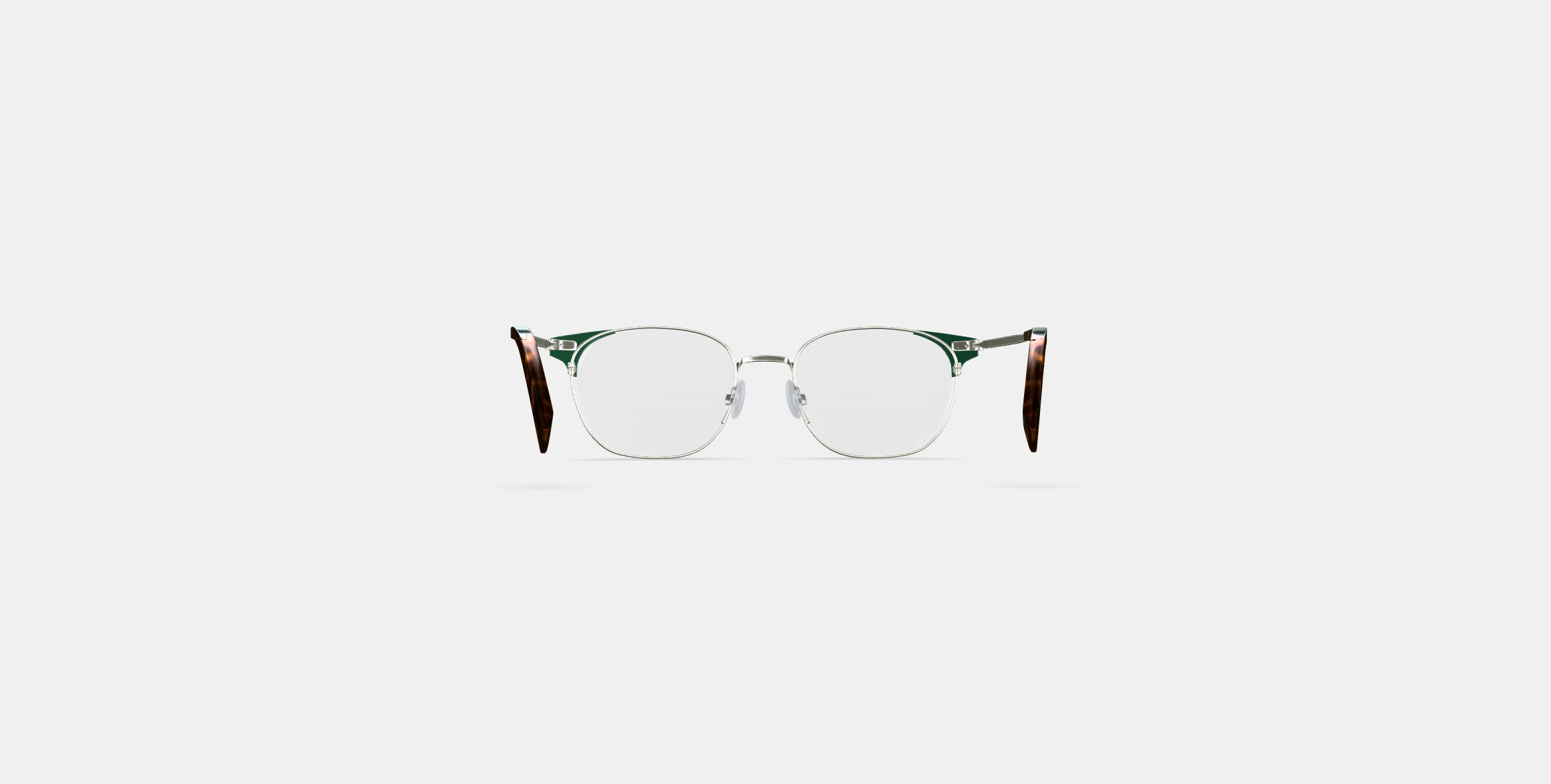 Heyward Eyeglasses in Antique Silver with Pine 3D model_14