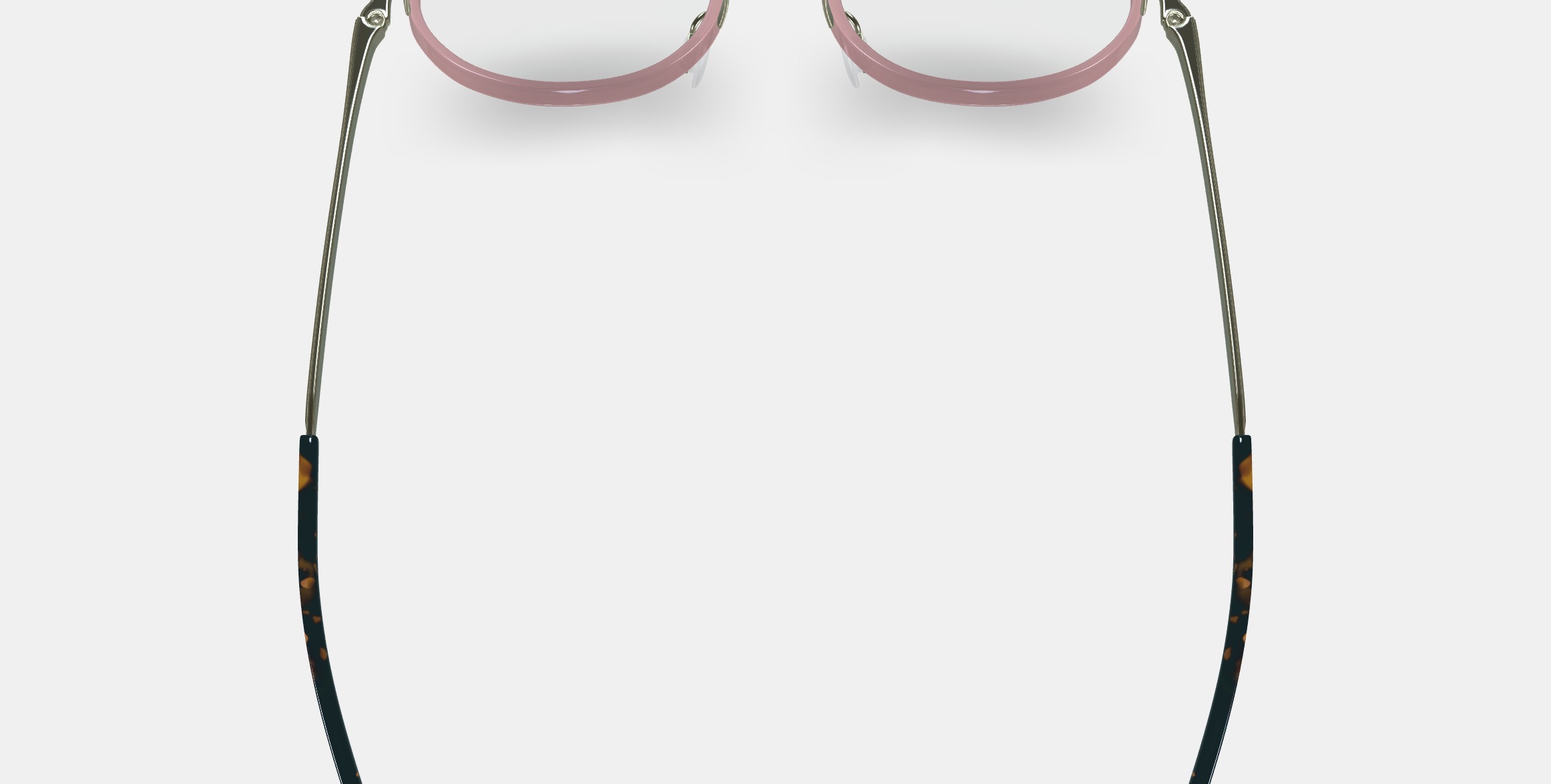Bergen Eyeglasses in Rose Water with Riesling 3D model_3