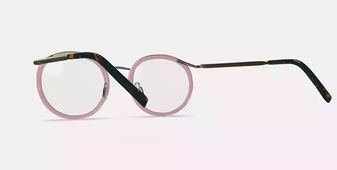 Bergen Eyeglasses in Rose Water with Riesling