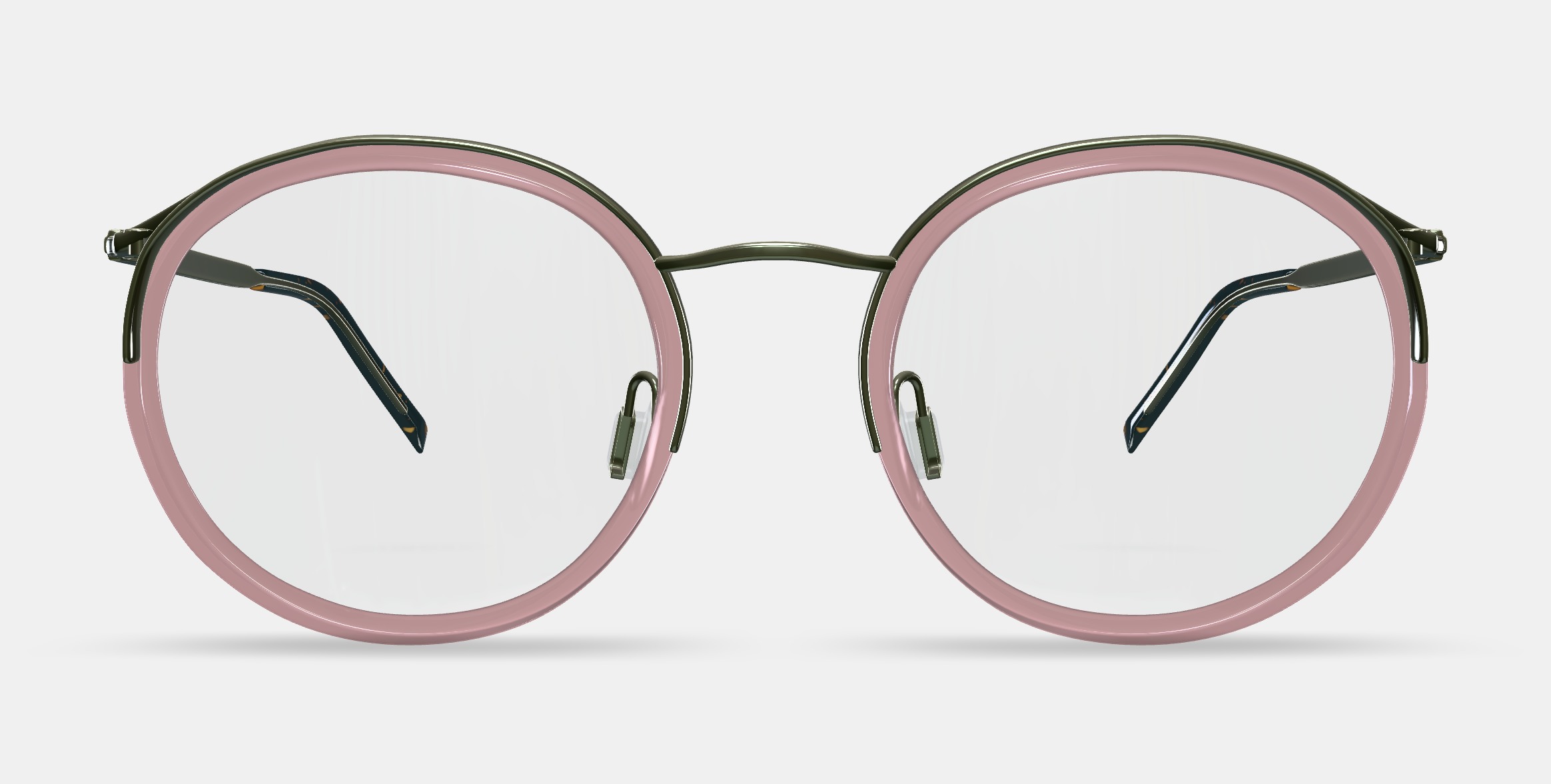 Bergen Eyeglasses in Rose Water with Riesling 3D model_11