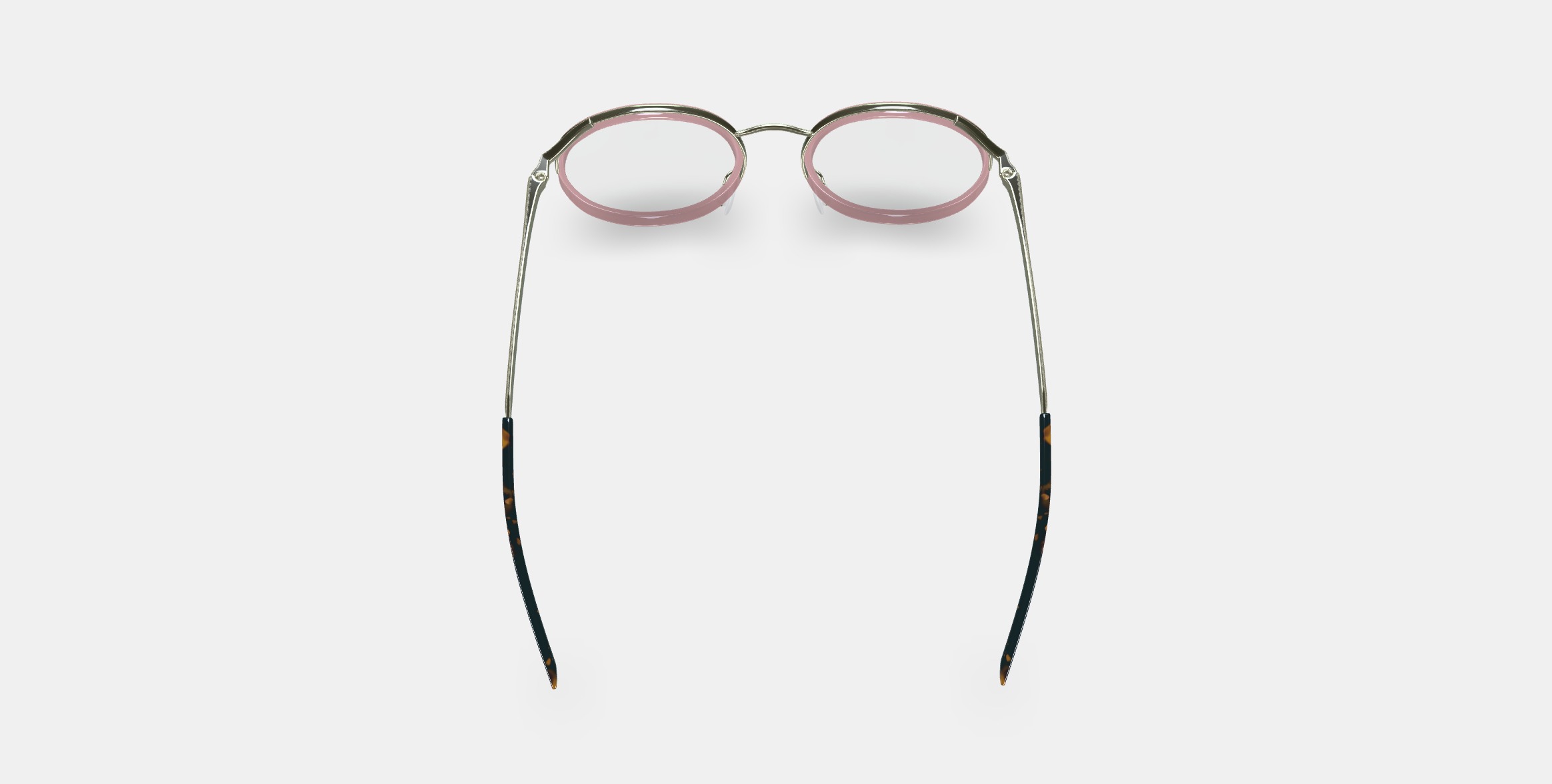 Bergen Eyeglasses in Rose Water with Riesling 3D model_5
