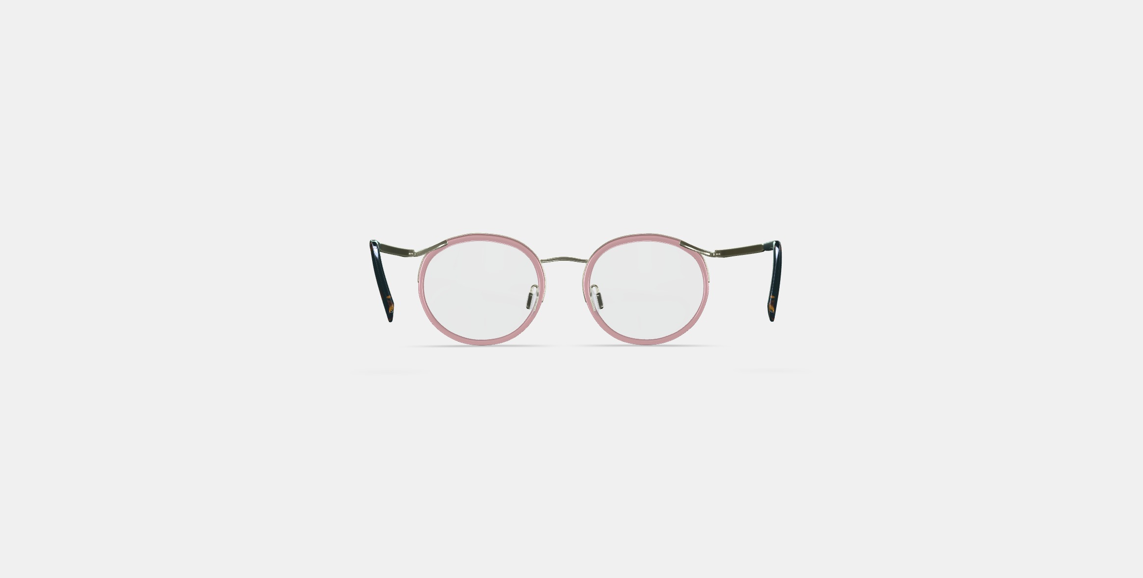 Bergen Eyeglasses in Rose Water with Riesling 3D model_14