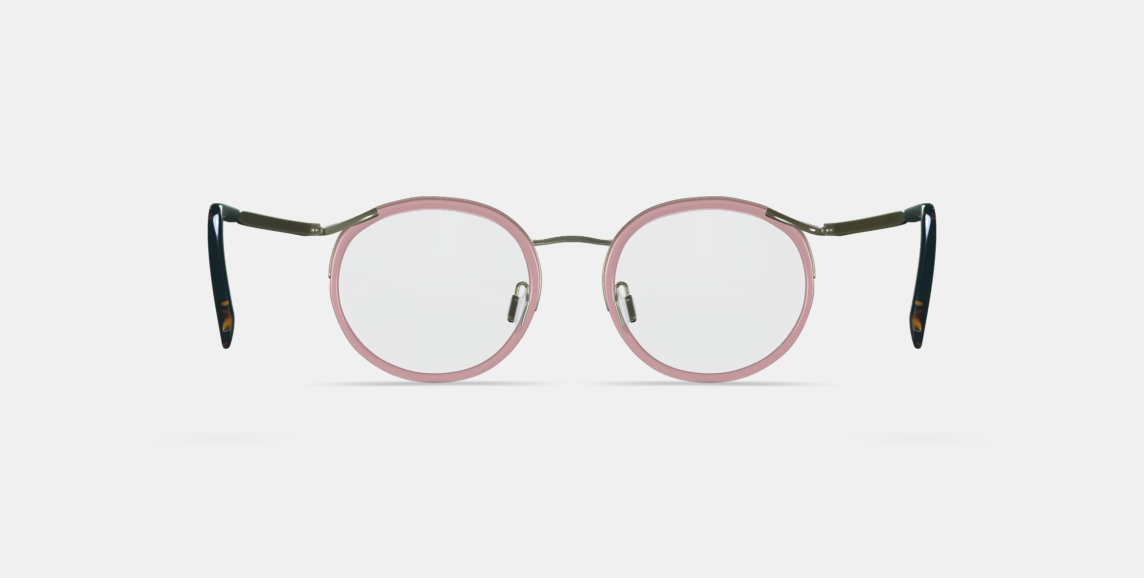 Bergen Eyeglasses in Rose Water with Riesling 3D model_15