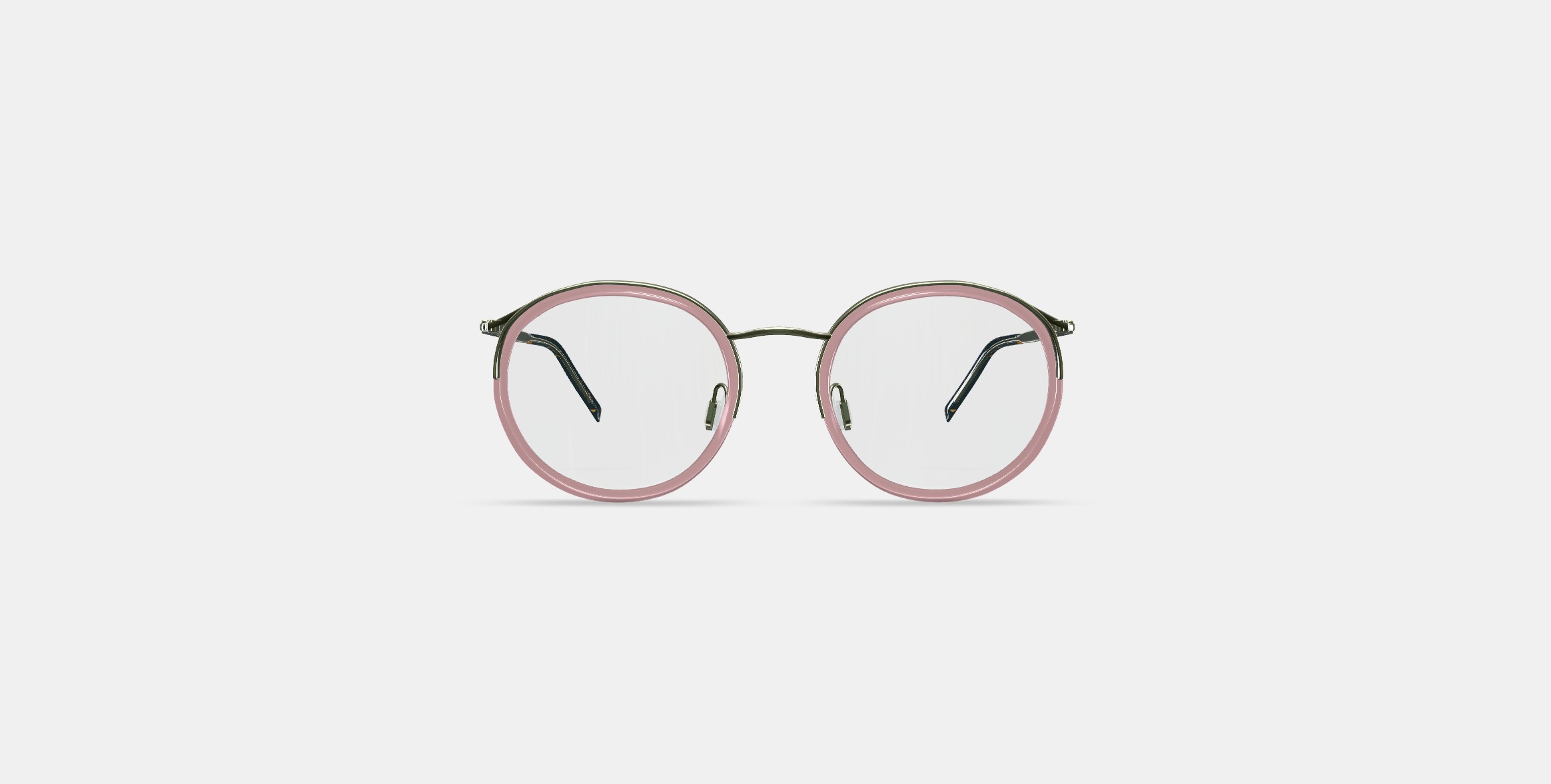 Bergen Eyeglasses in Rose Water with Riesling 3D model_9