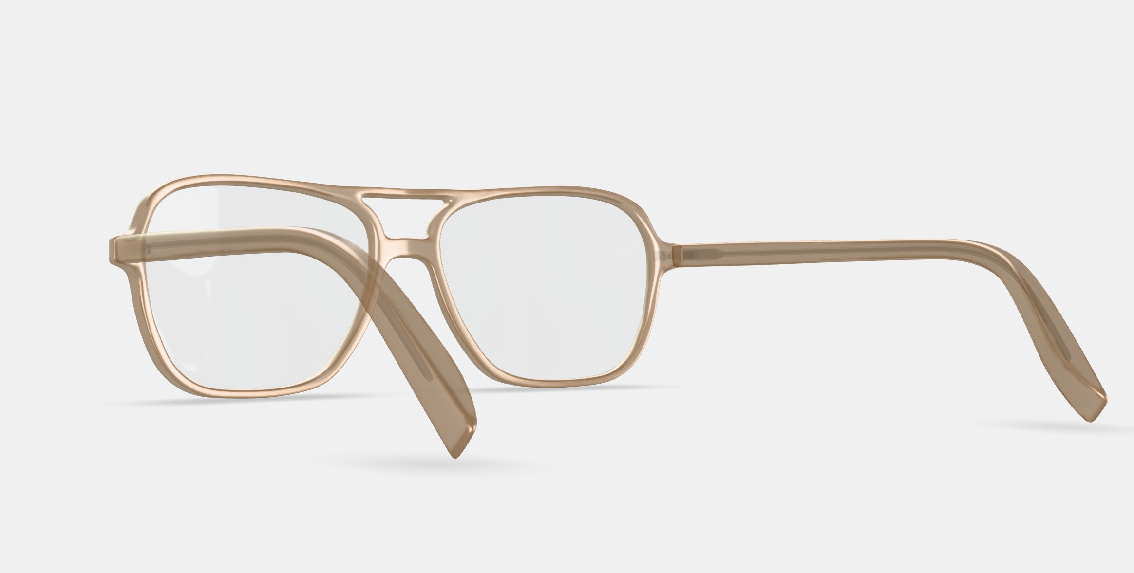 Carrick Eyeglasses in Camel 3D model_4