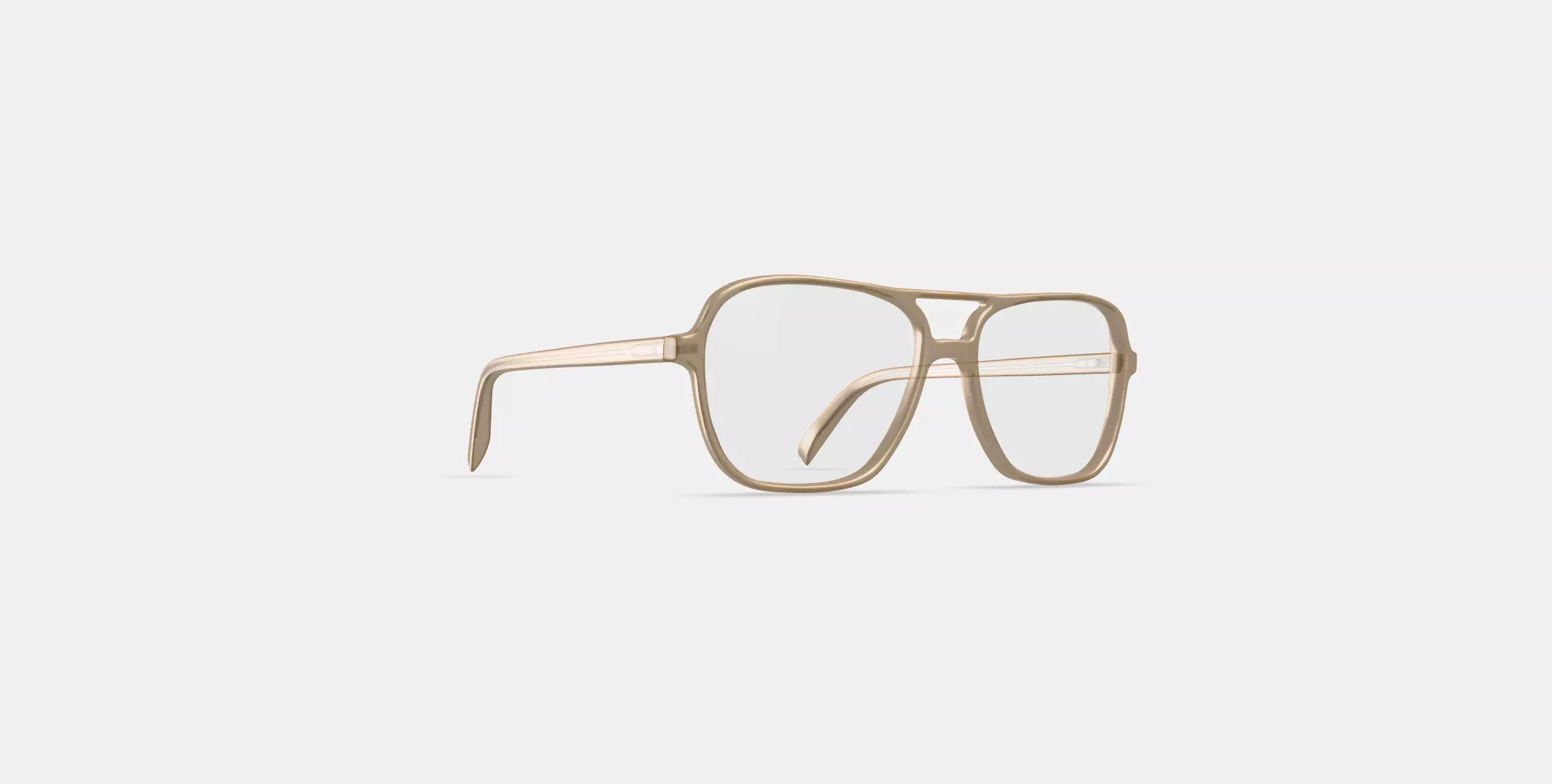 Carrick Eyeglasses in Camel 3D model_0
