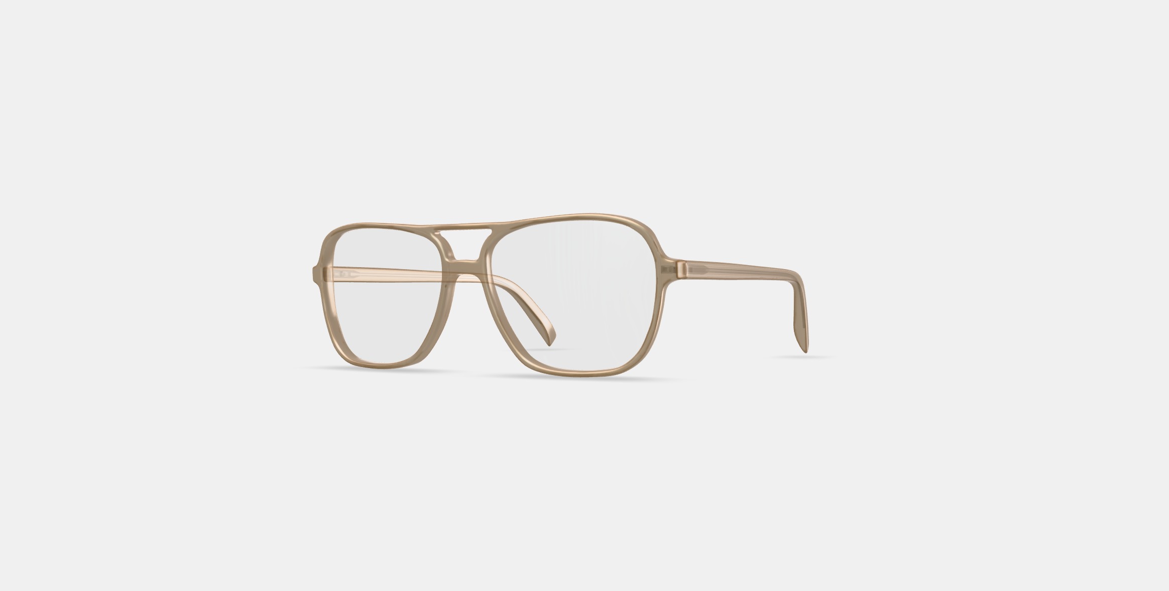 Carrick Eyeglasses in Camel 3D model_11