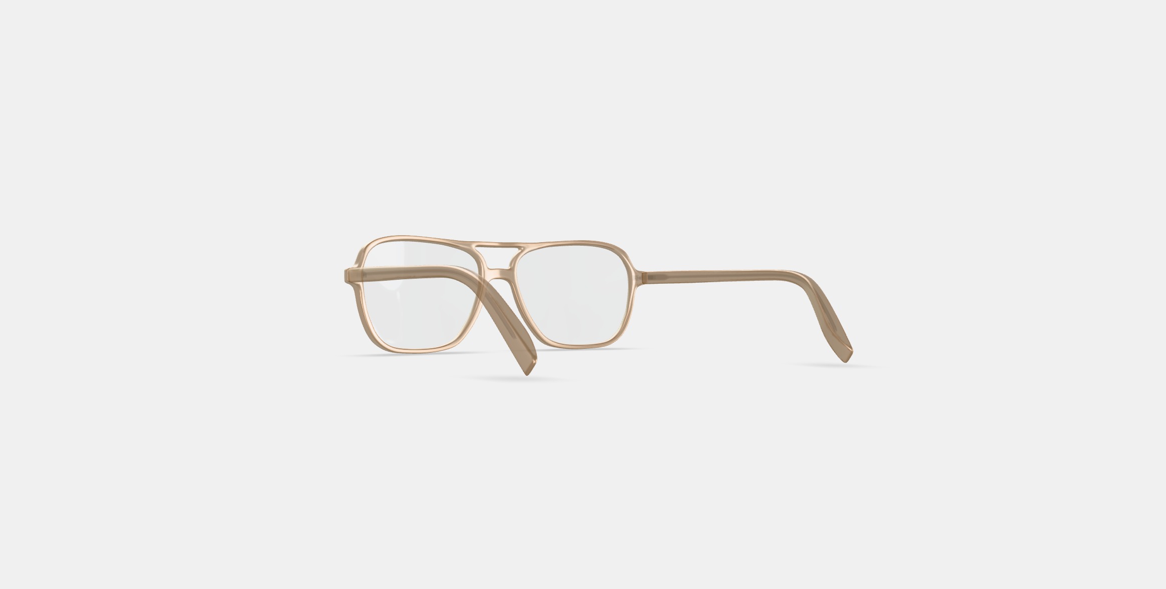 Carrick Eyeglasses in Camel 3D model_16