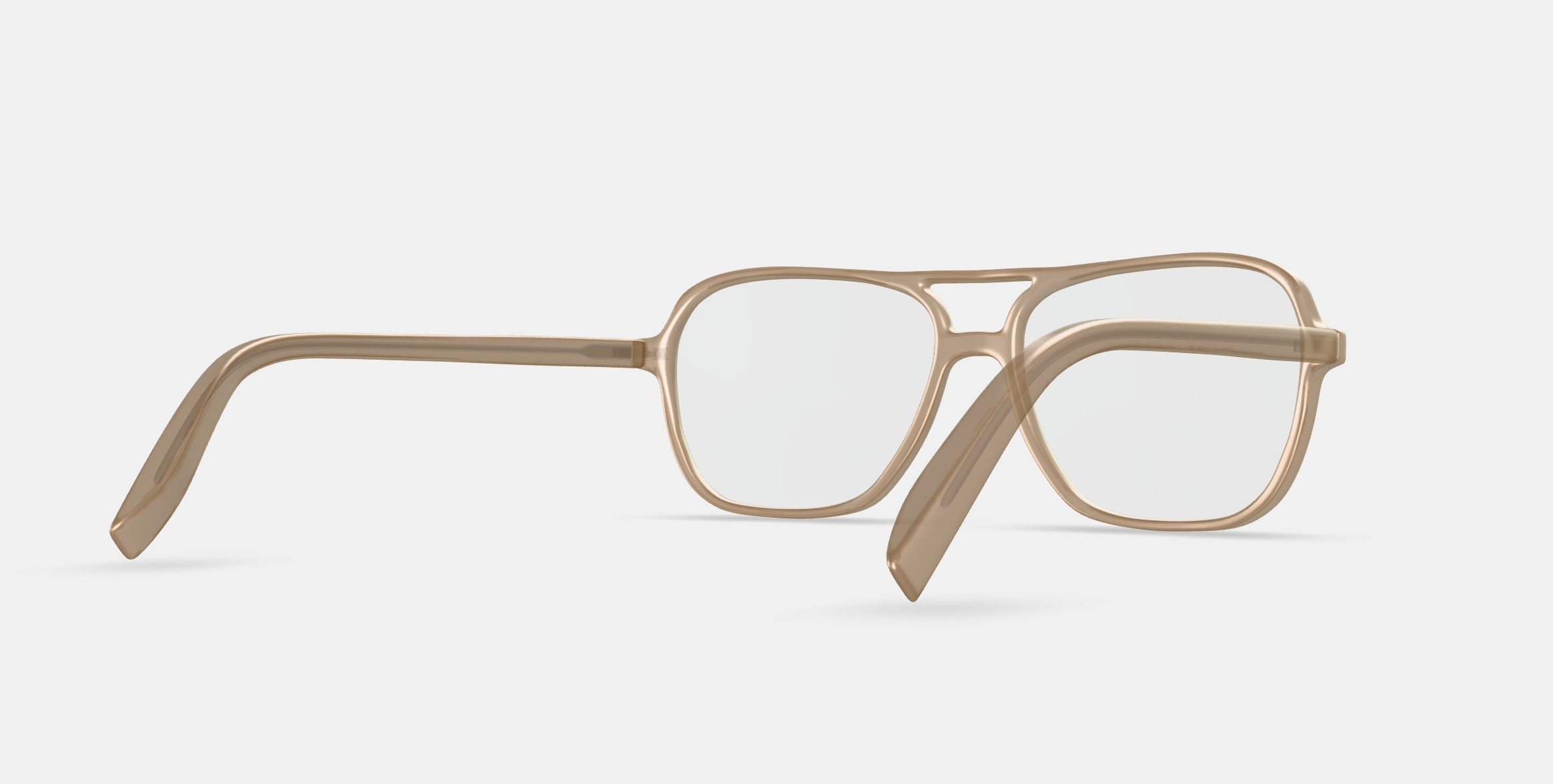 Carrick Eyeglasses in Camel 3D model_7