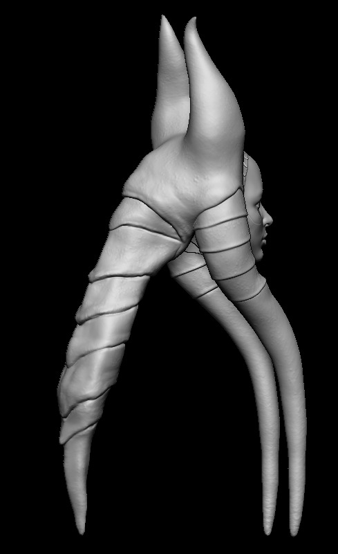 Shaak-ti Jedi Head Sculpt - Star Wars Action Figure - DIY Custom 3D print model_6