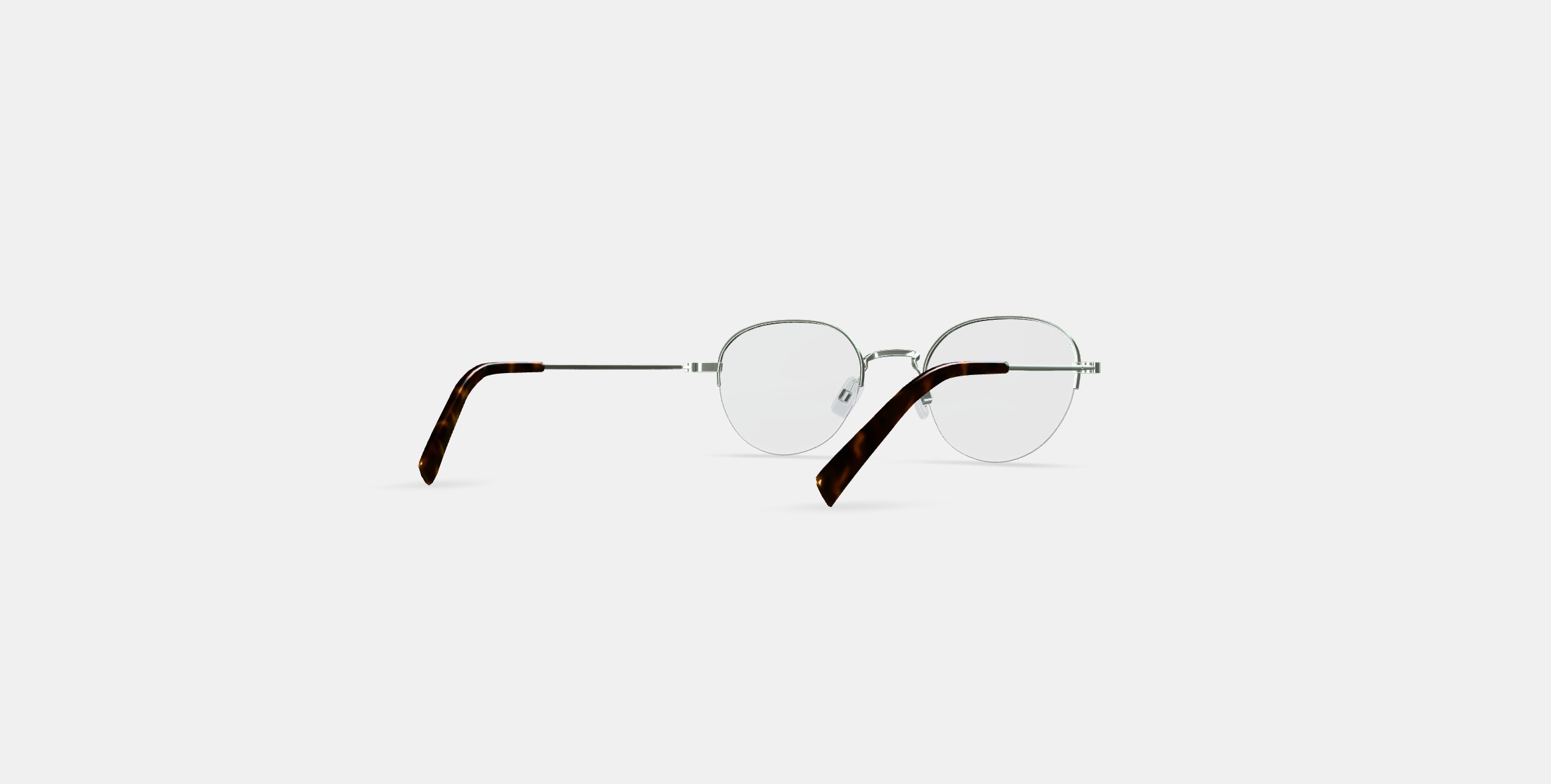 Canning Eyeglasses in Polished Silver 3D model_5