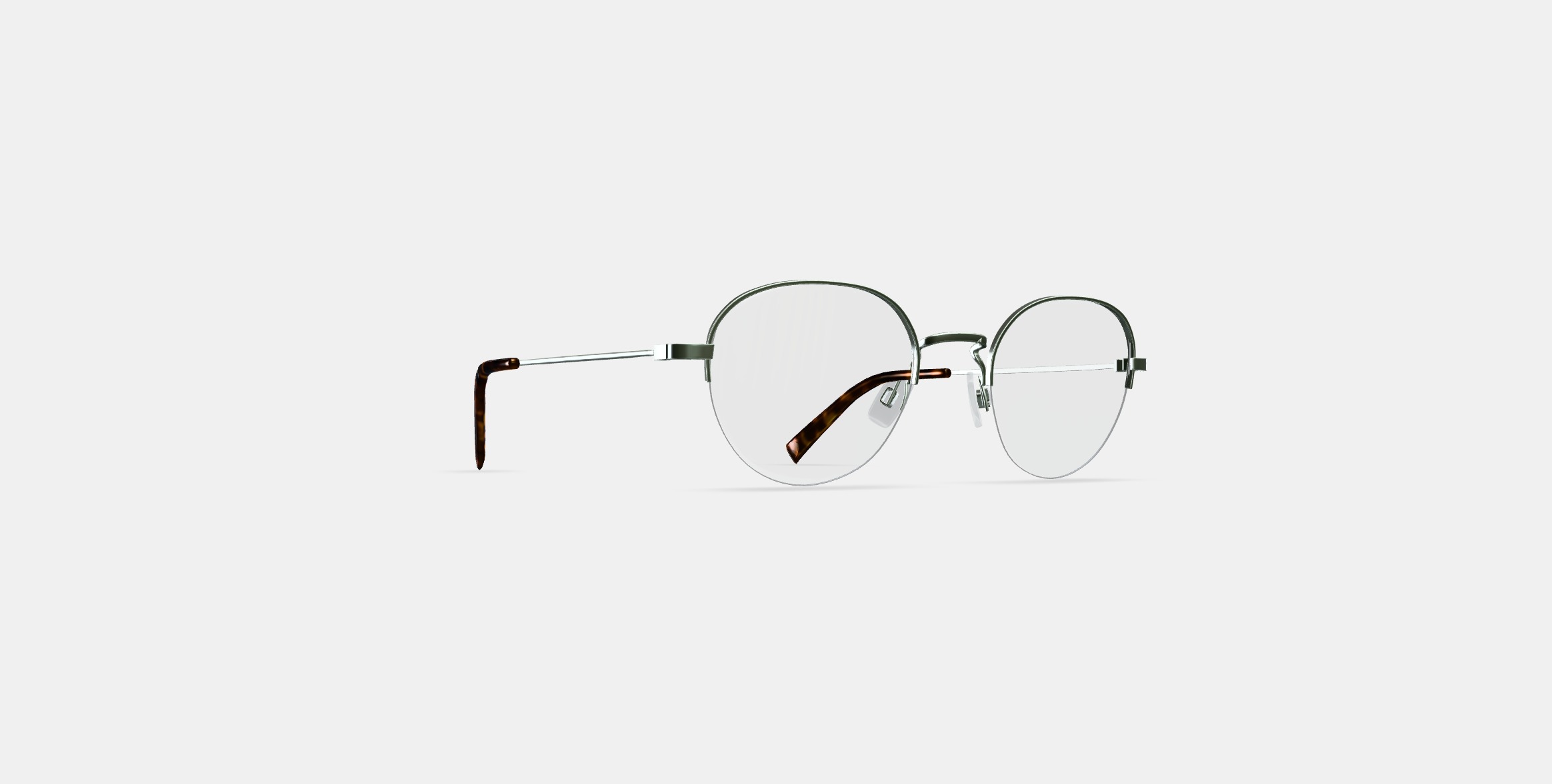 Canning Eyeglasses in Polished Silver 3D model_3