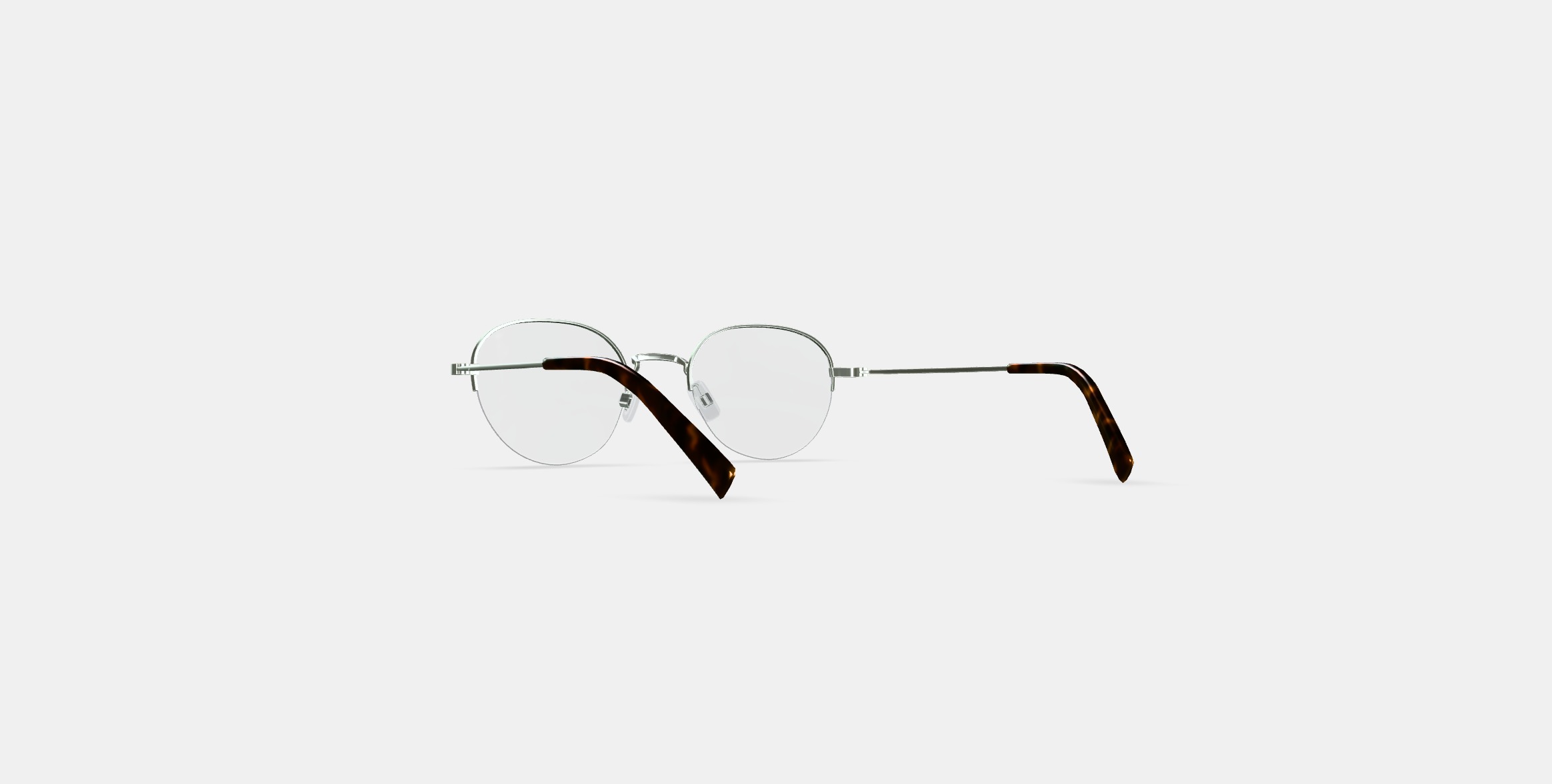 Canning Eyeglasses in Polished Silver 3D model_16