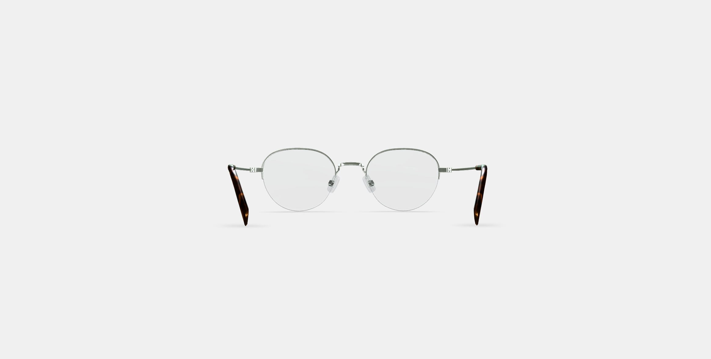 Canning Eyeglasses in Polished Silver 3D model_14