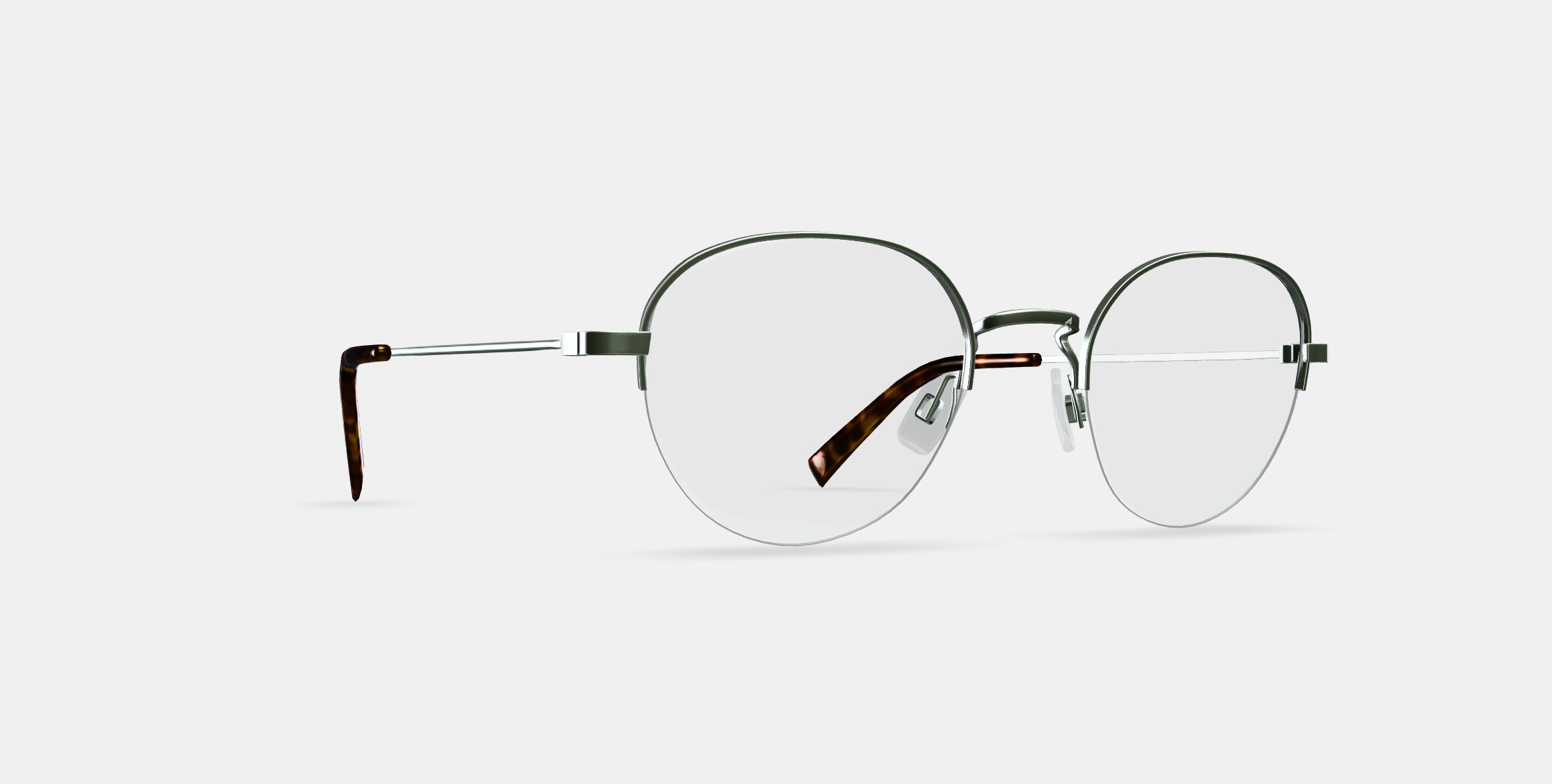 Canning Eyeglasses in Polished Silver 3D model_9