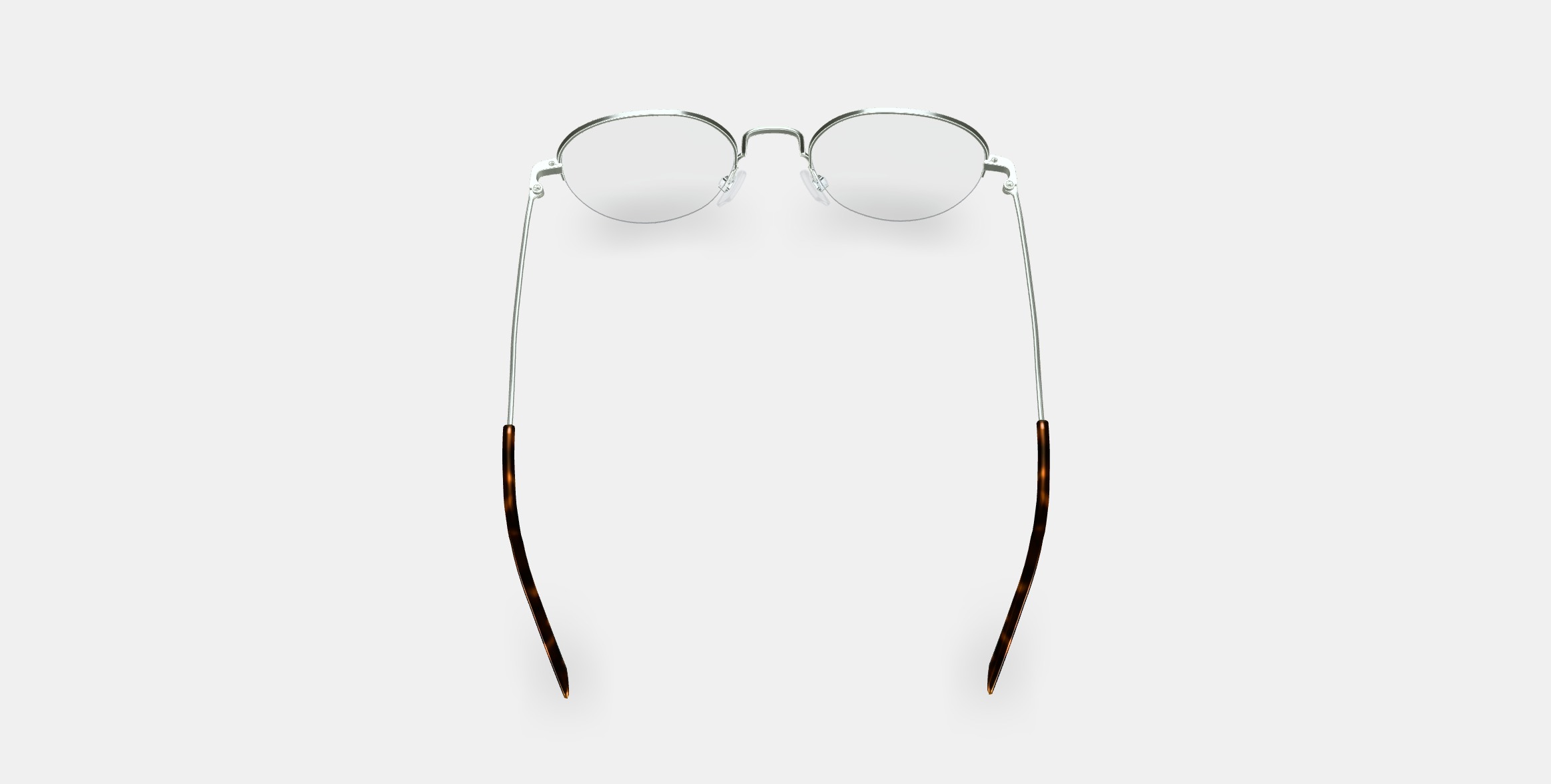 Canning Eyeglasses in Polished Silver 3D model_2