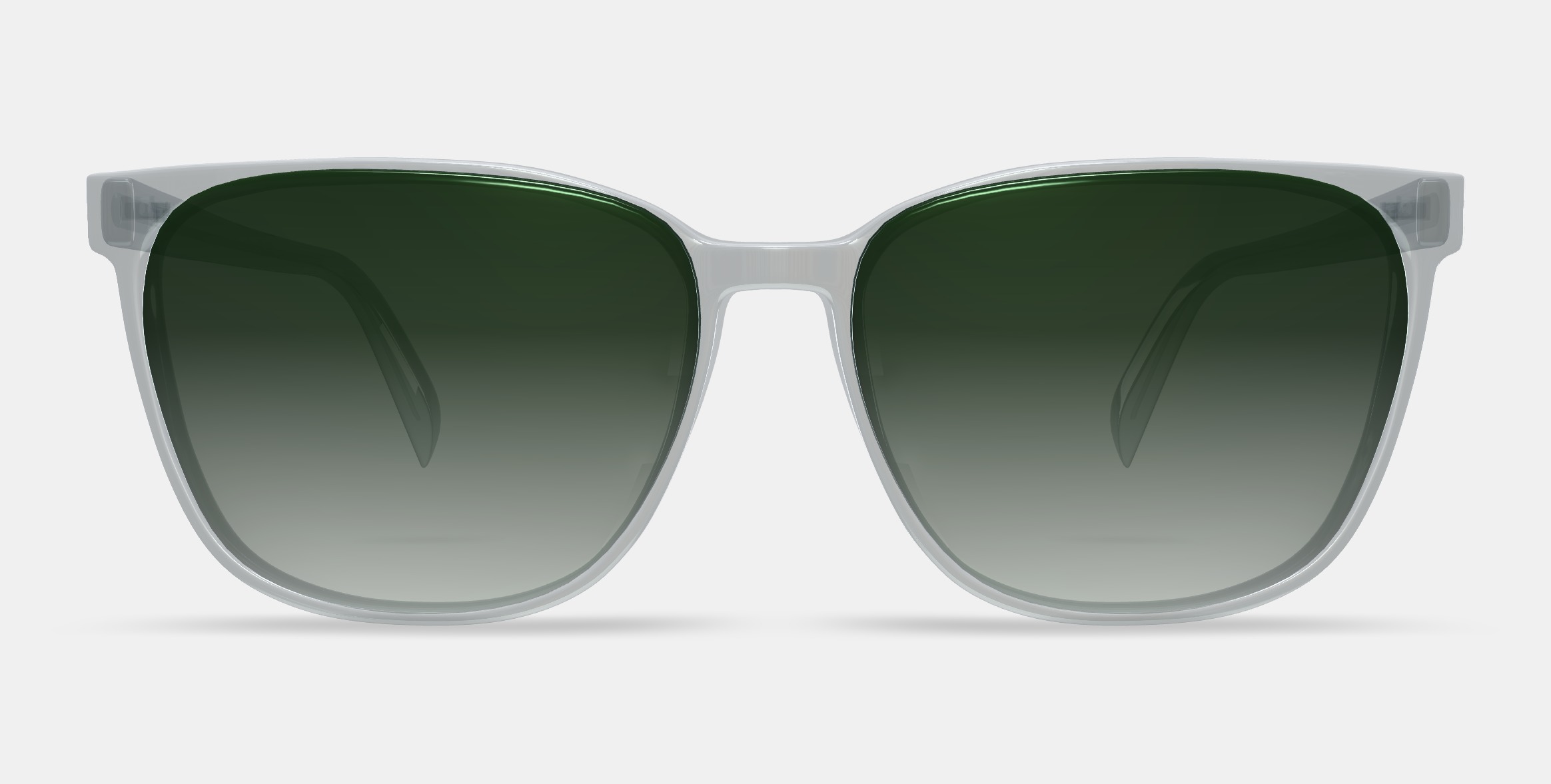 Esme Low Bridge Fit Sunglasses in Crystal 3D model_12