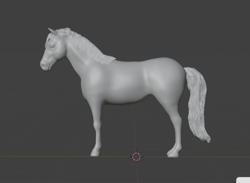 3D Model of a Brown Horse Low-poly 3D model_12