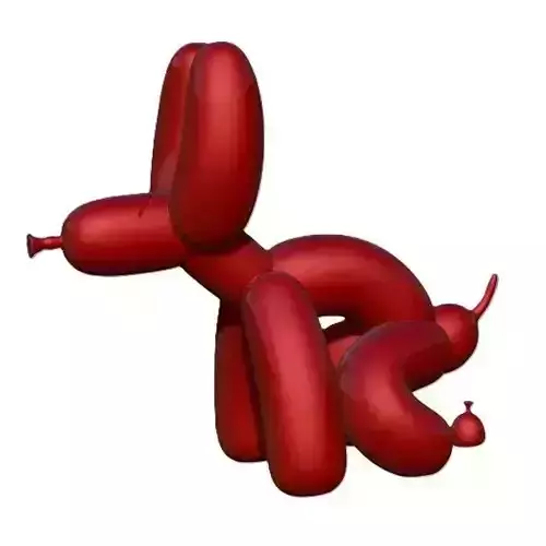 Pooping Balloon Dog decorative sculpture 3d printable