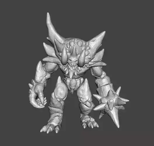 ICE DEMON MONSTER MINIATURE MODEL FOR FANTASY GAMES DND RPG 3D print model ICE DEMON MONSTER MINIATURE MODEL FOR FANTASY GAMES DND RPG 3D print model