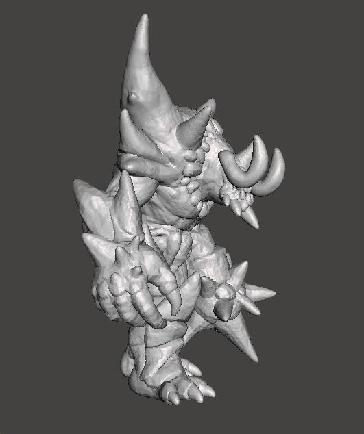 ICE DEMON MONSTER MINIATURE MODEL FOR FANTASY GAMES DND RPG 3D print model_3