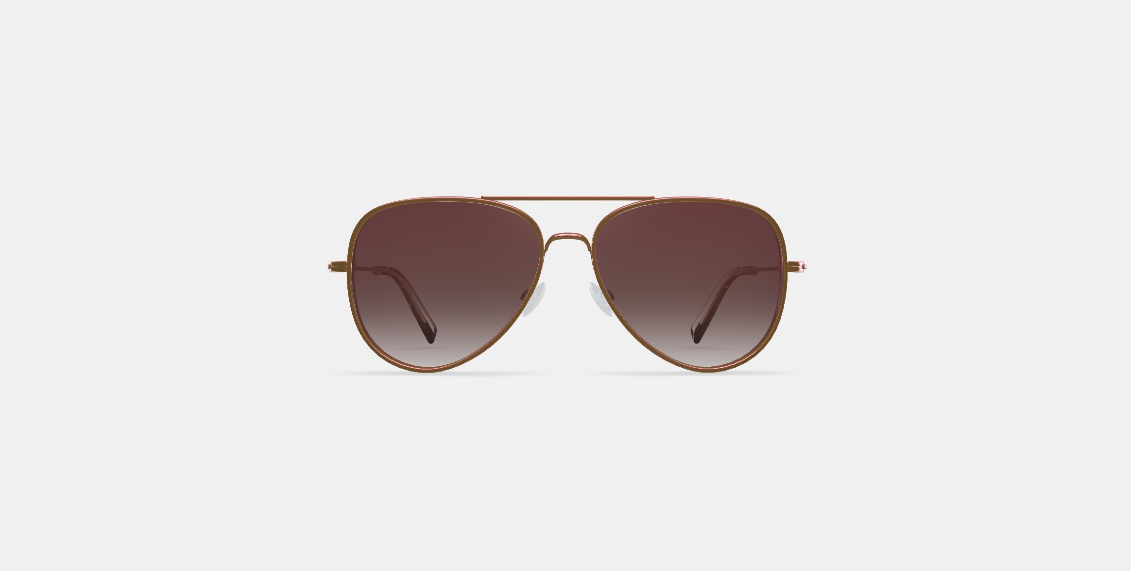 Raider Sunglasses in Rose Gold 3D model_10