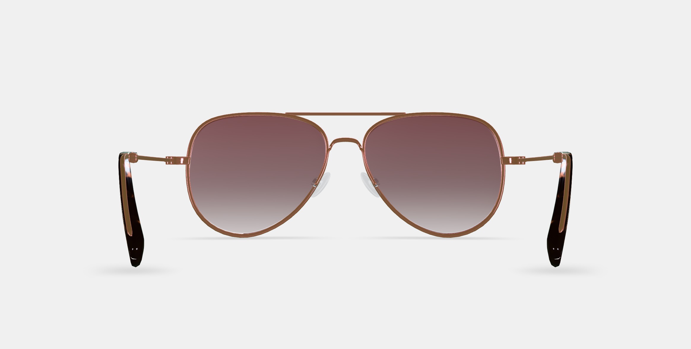 Raider Sunglasses in Rose Gold 3D model_15