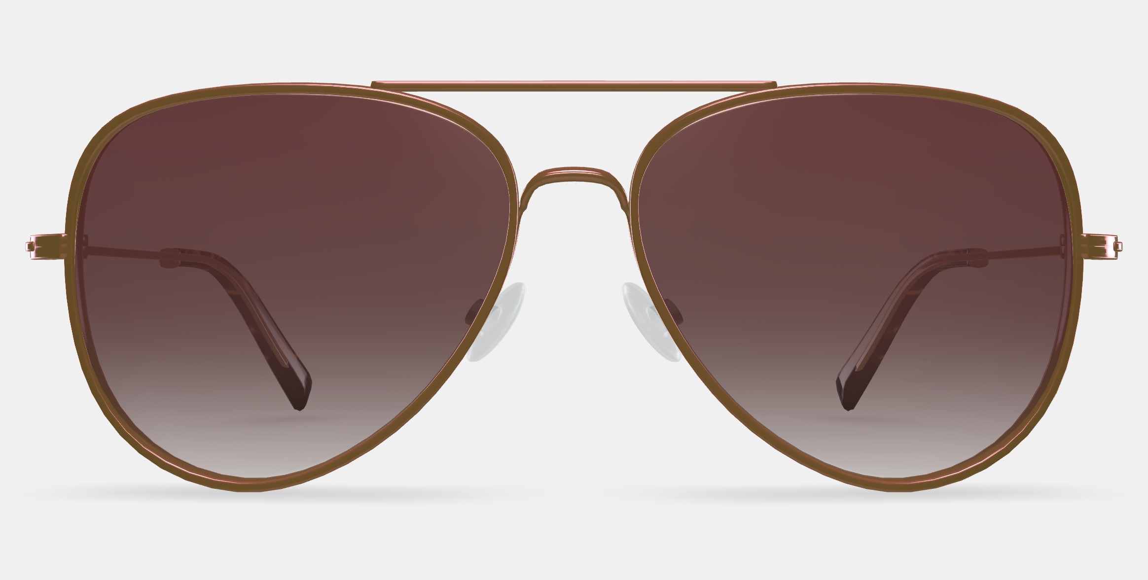 Raider Sunglasses in Rose Gold 3D model_11