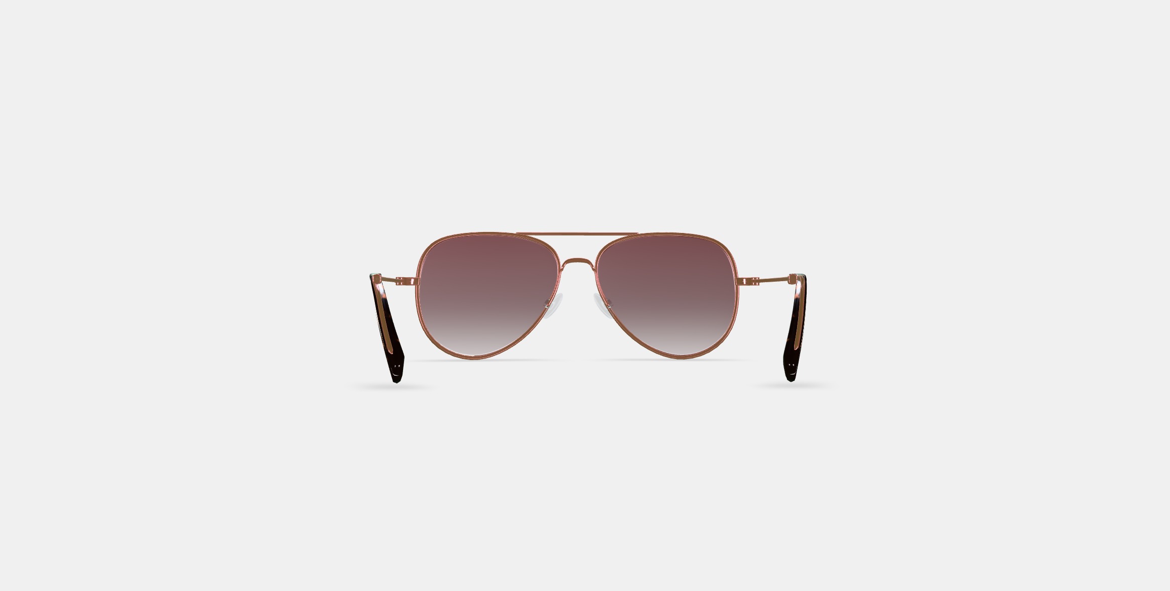 Raider Sunglasses in Rose Gold 3D model_14