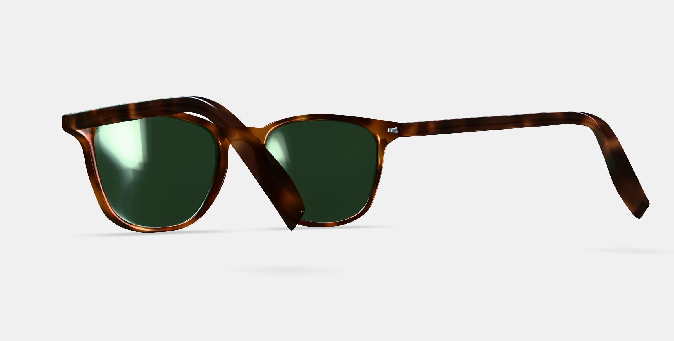 Dawson Sunglasses in Oak Barrel 3D model_2