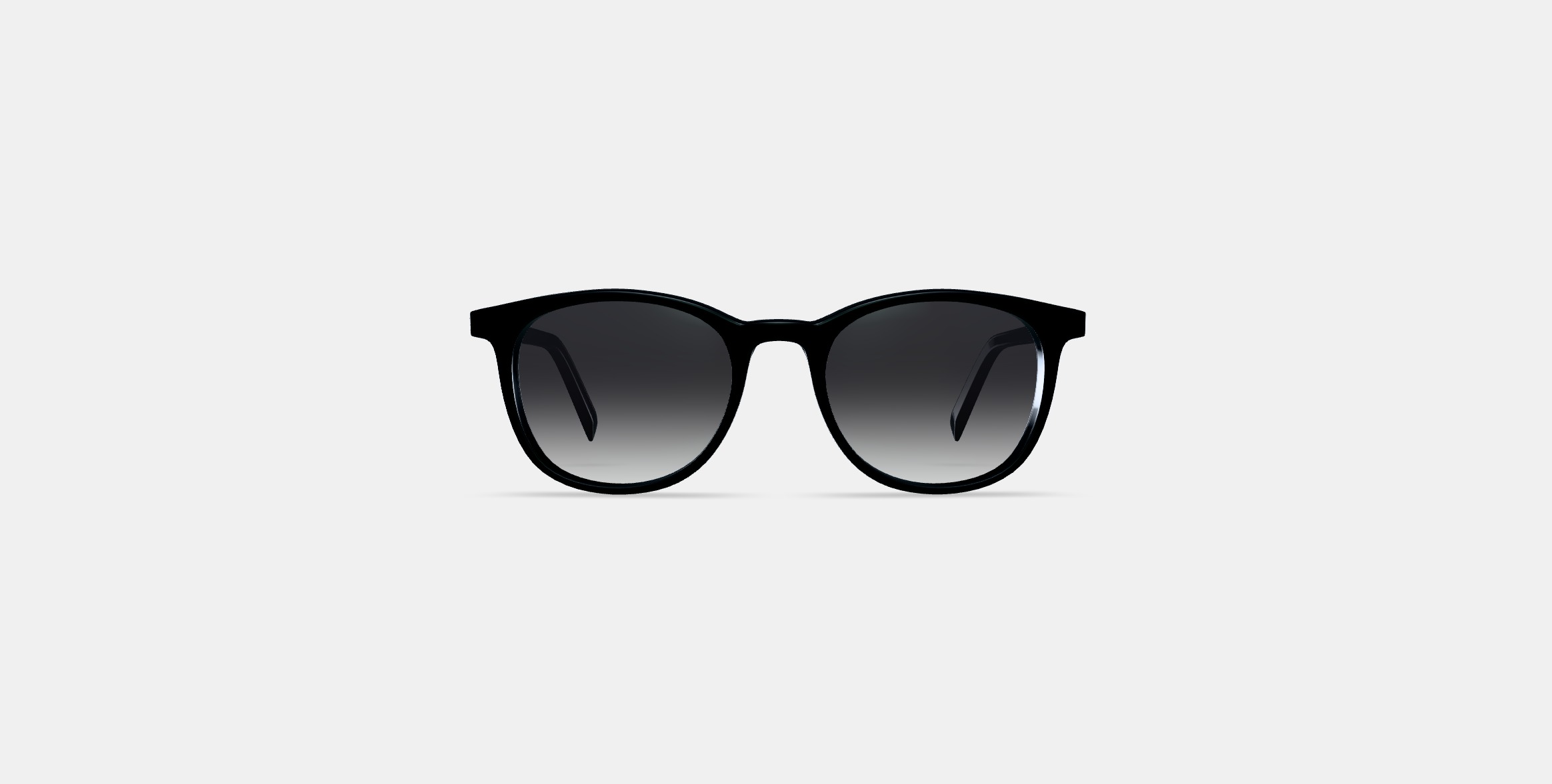 Durand Sunglasses in Jet Black with Polished Gold 3D model_10
