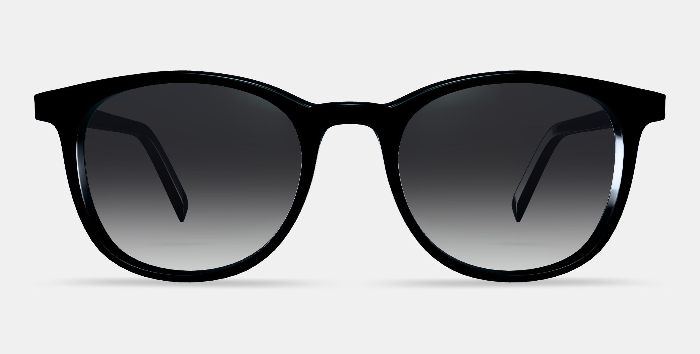 Durand Sunglasses in Jet Black with Polished Gold 3D model_11