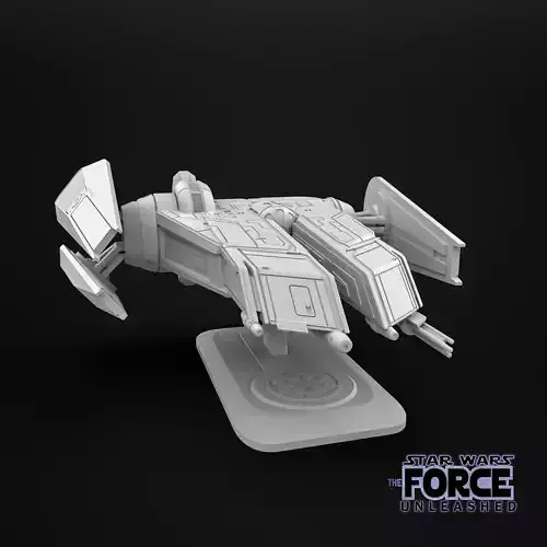 Star Wars The force unleashed Rogue shadow starship 3D print model