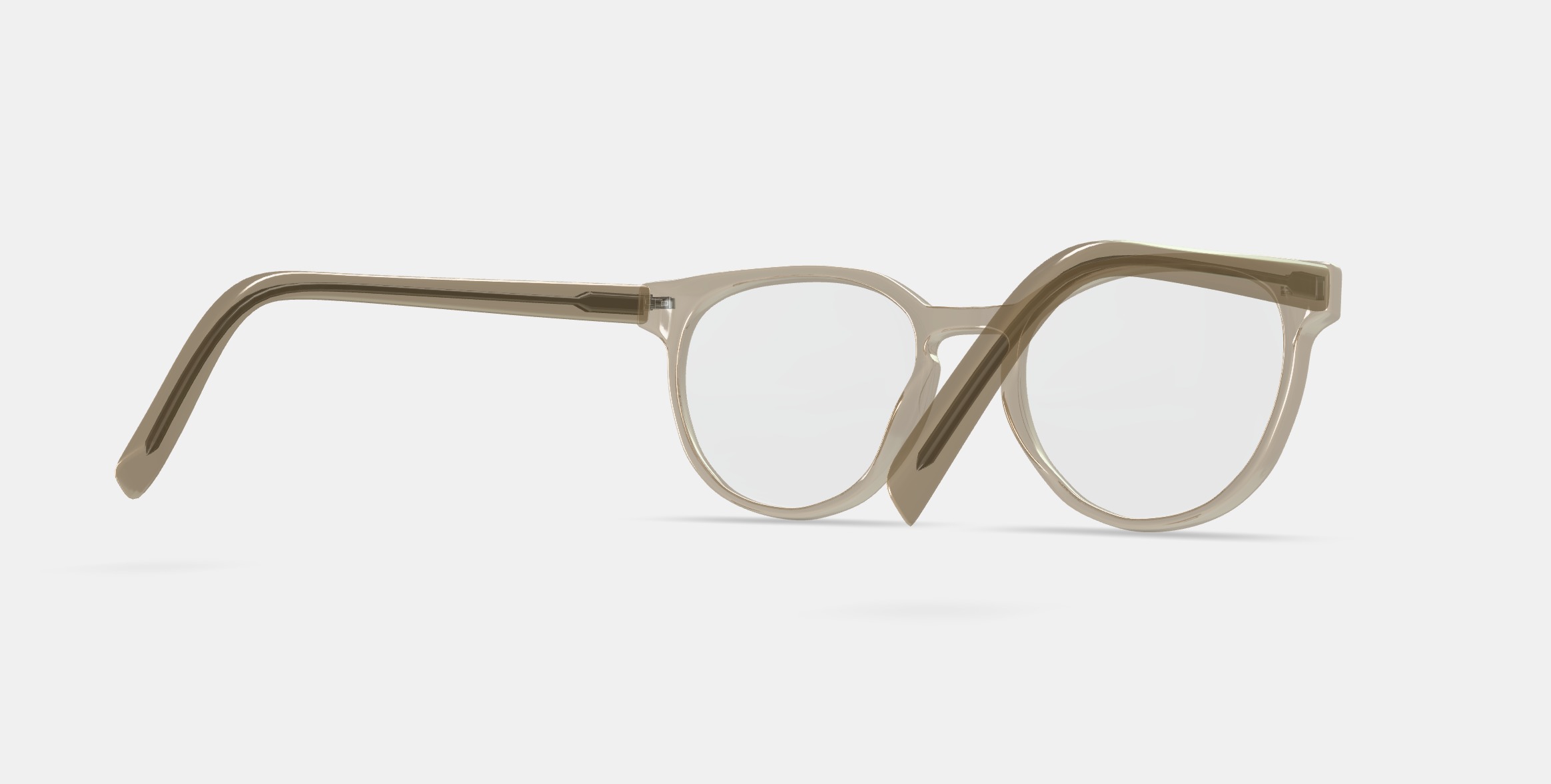 Wright Eyeglasses in Nutmeg Crystal 3D model_6