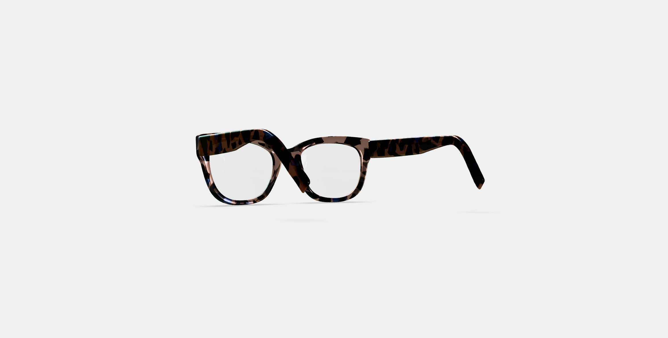 Tatum Eyeglasses in Smoky Pearl Tortoise 3D model_16