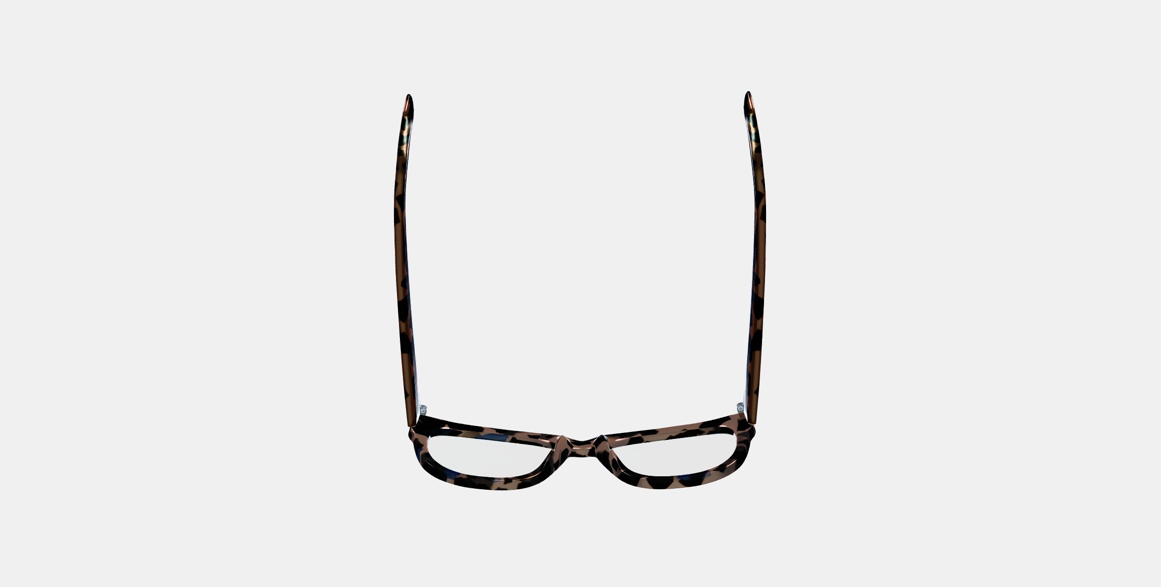 Tatum Eyeglasses in Smoky Pearl Tortoise 3D model_7
