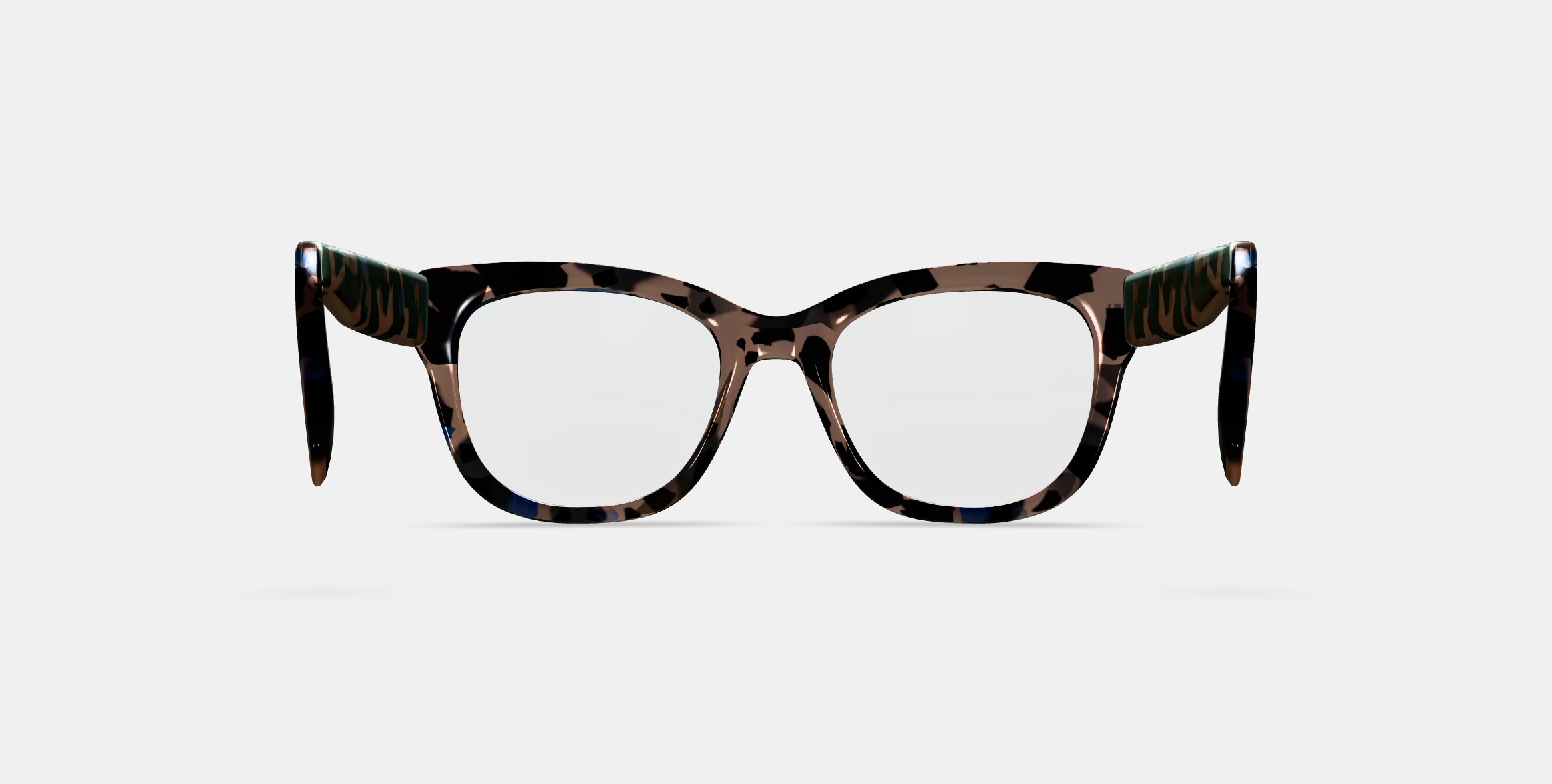 Tatum Eyeglasses in Smoky Pearl Tortoise 3D model_15