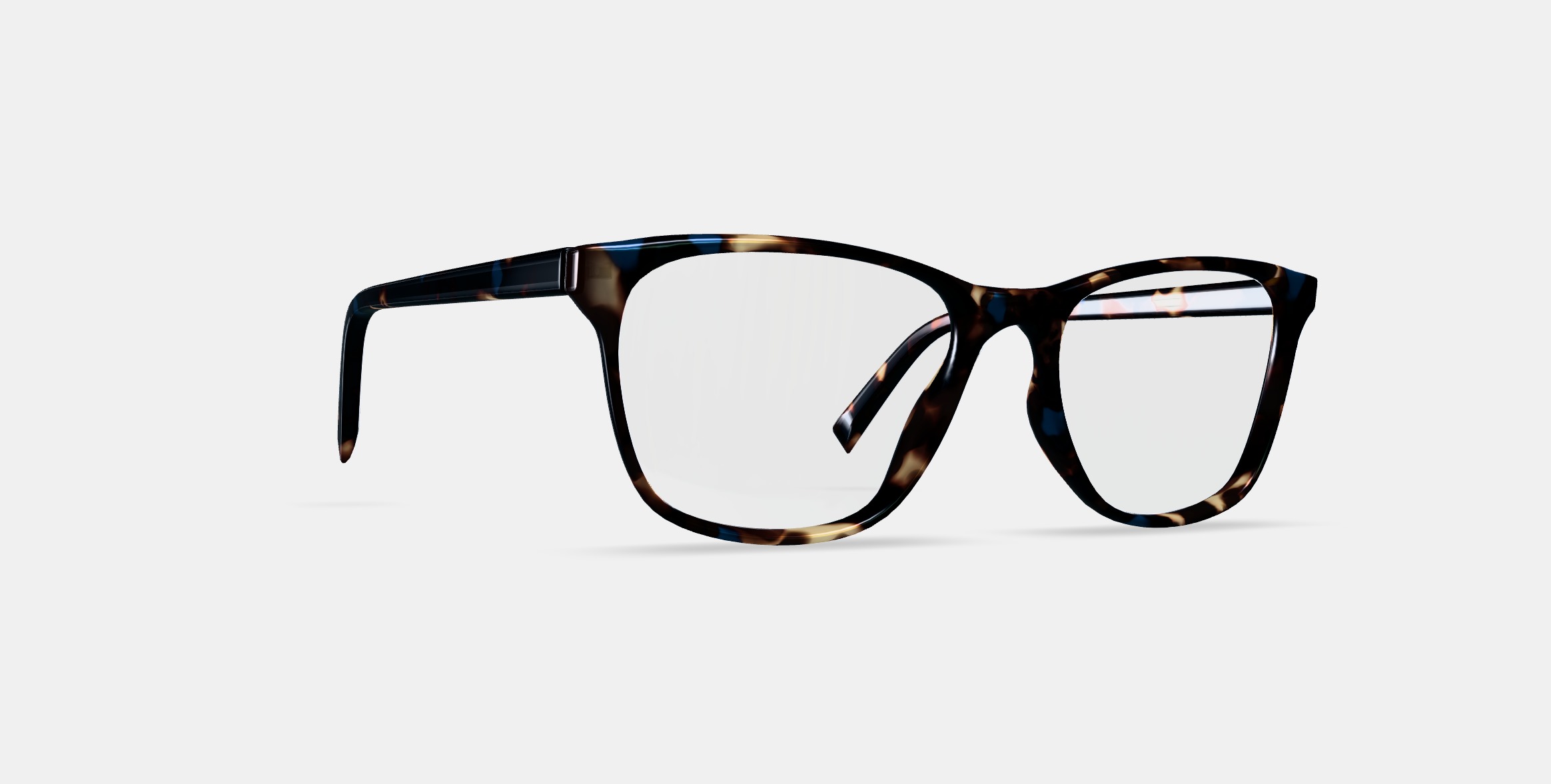 Yardley Eyeglasses in Blue Marbled Tortoise 3D model_9