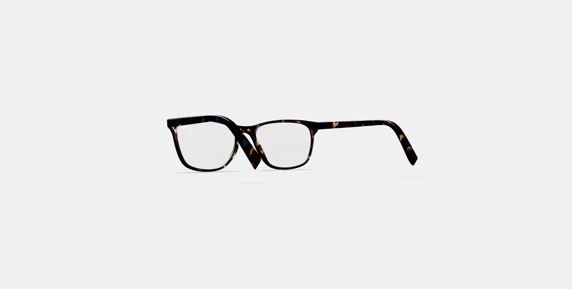 Yardley Eyeglasses in Blue Marbled Tortoise 3D model_16