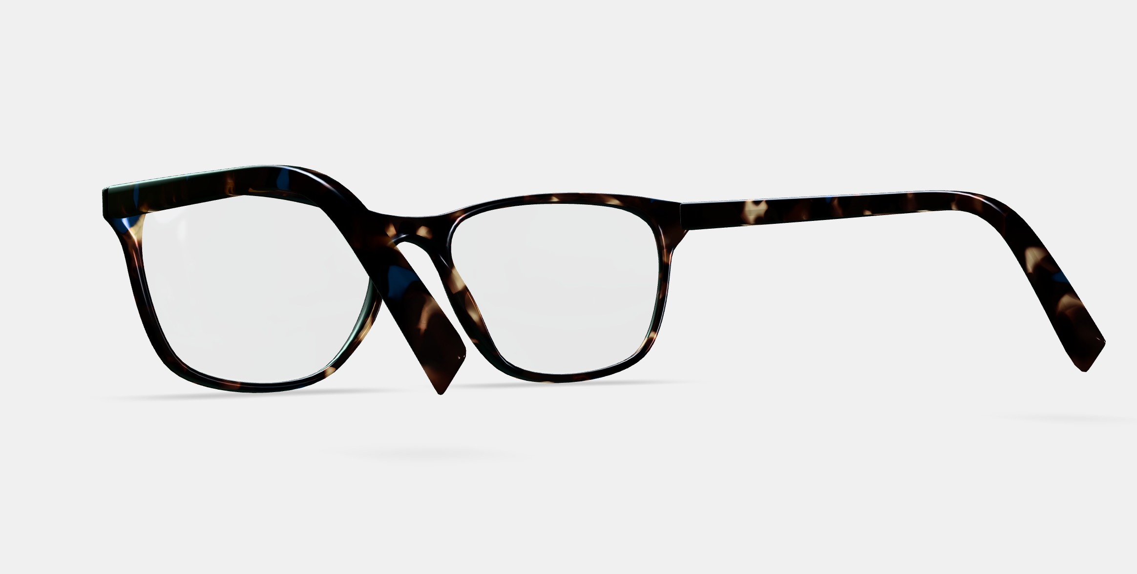 Yardley Eyeglasses in Blue Marbled Tortoise 3D model_3