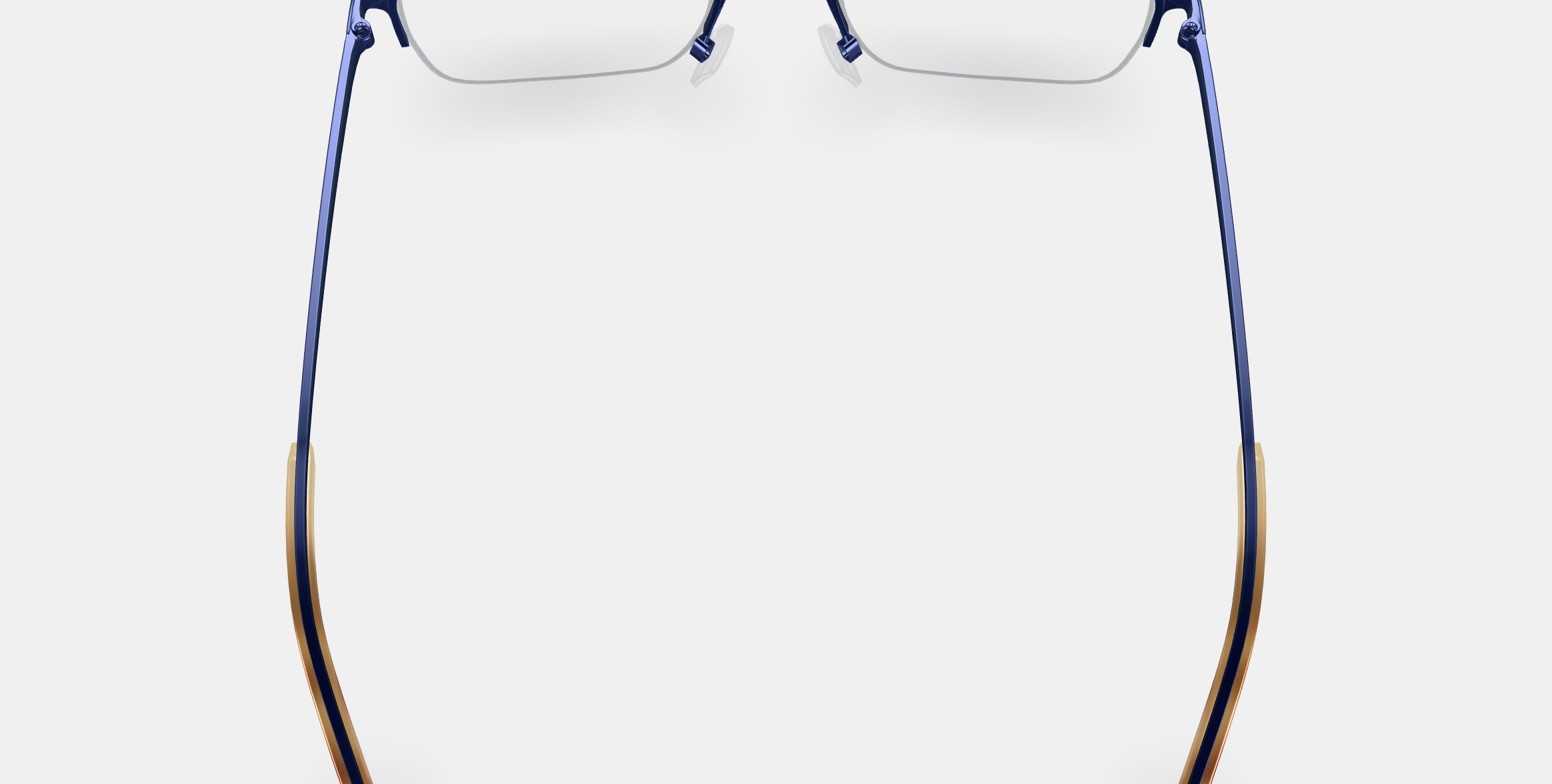 Caldwell Eyeglasses in Brushed Navy 3D model_4