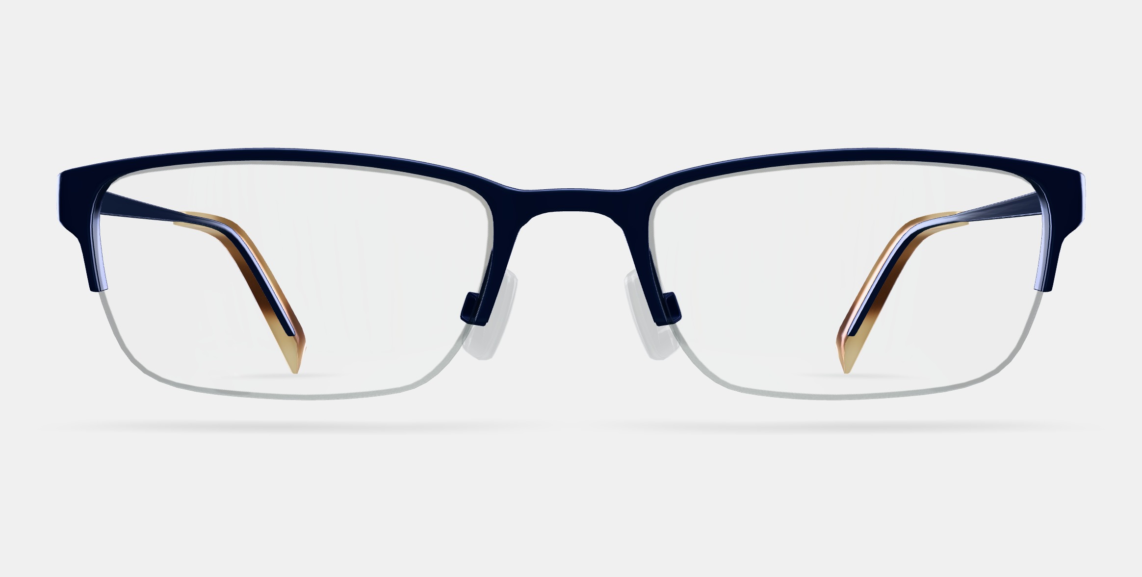 Caldwell Eyeglasses in Brushed Navy 3D model_11