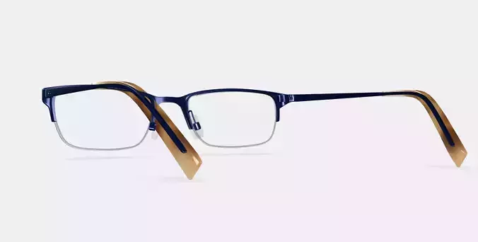 Caldwell Eyeglasses in Brushed Navy