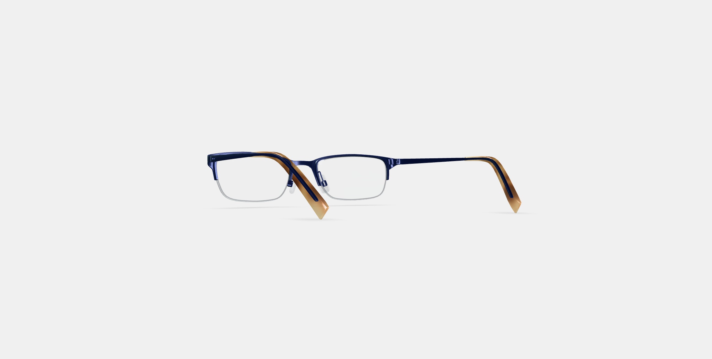 Caldwell Eyeglasses in Brushed Navy 3D model_16